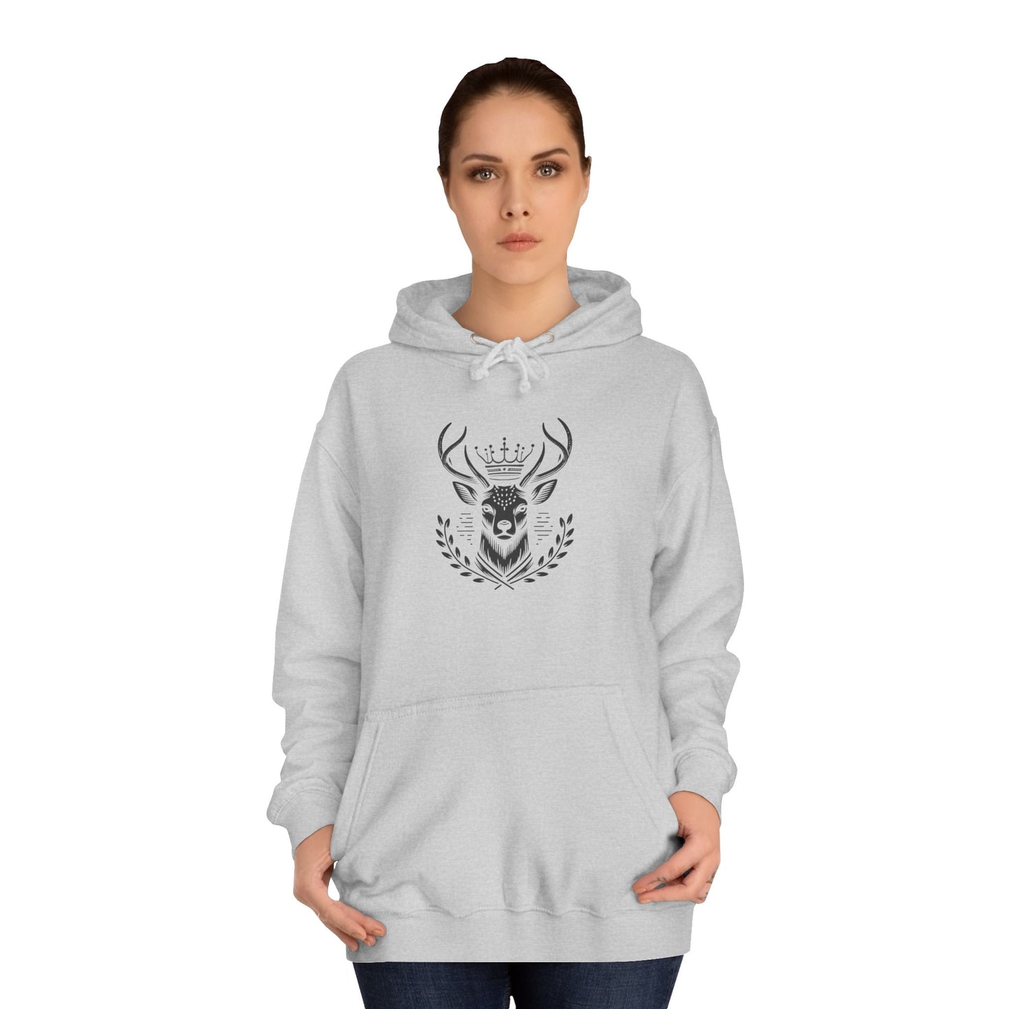 Stylish Unisex College Hoodie with Unique Design, Perfect for Casual Wear, Gifts, College Events, Fall Fashion, and Cozy Lounging - Oh Deer Lord