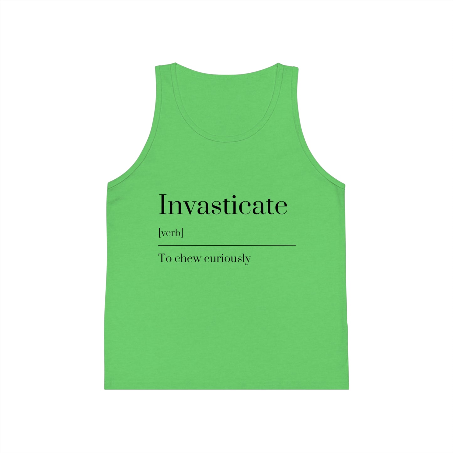 Curious Kid's Jersey Tank Top - Fun and Playful, Perfect for Summer Outings, Birthday Gifts, and Learning