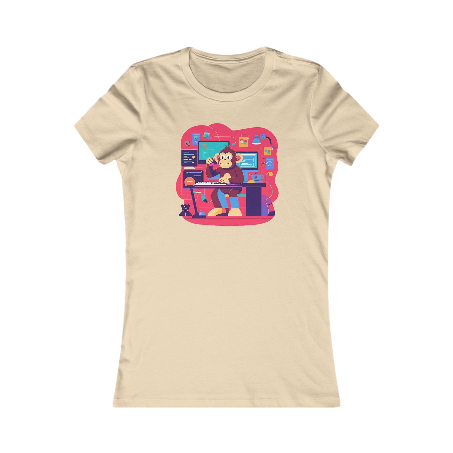 Cute Graphic Tee, Retro Office Vibe Shirt, Gift for Students, Casual Workwear, Fun Weekend Top, Art Lover Apparel