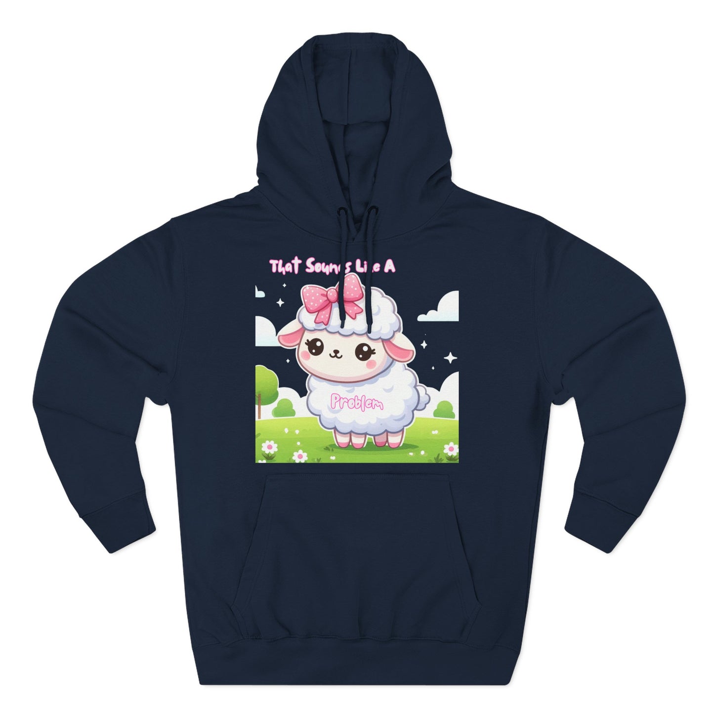 Ewe Problem - Three-Panel Fleece Hoodie