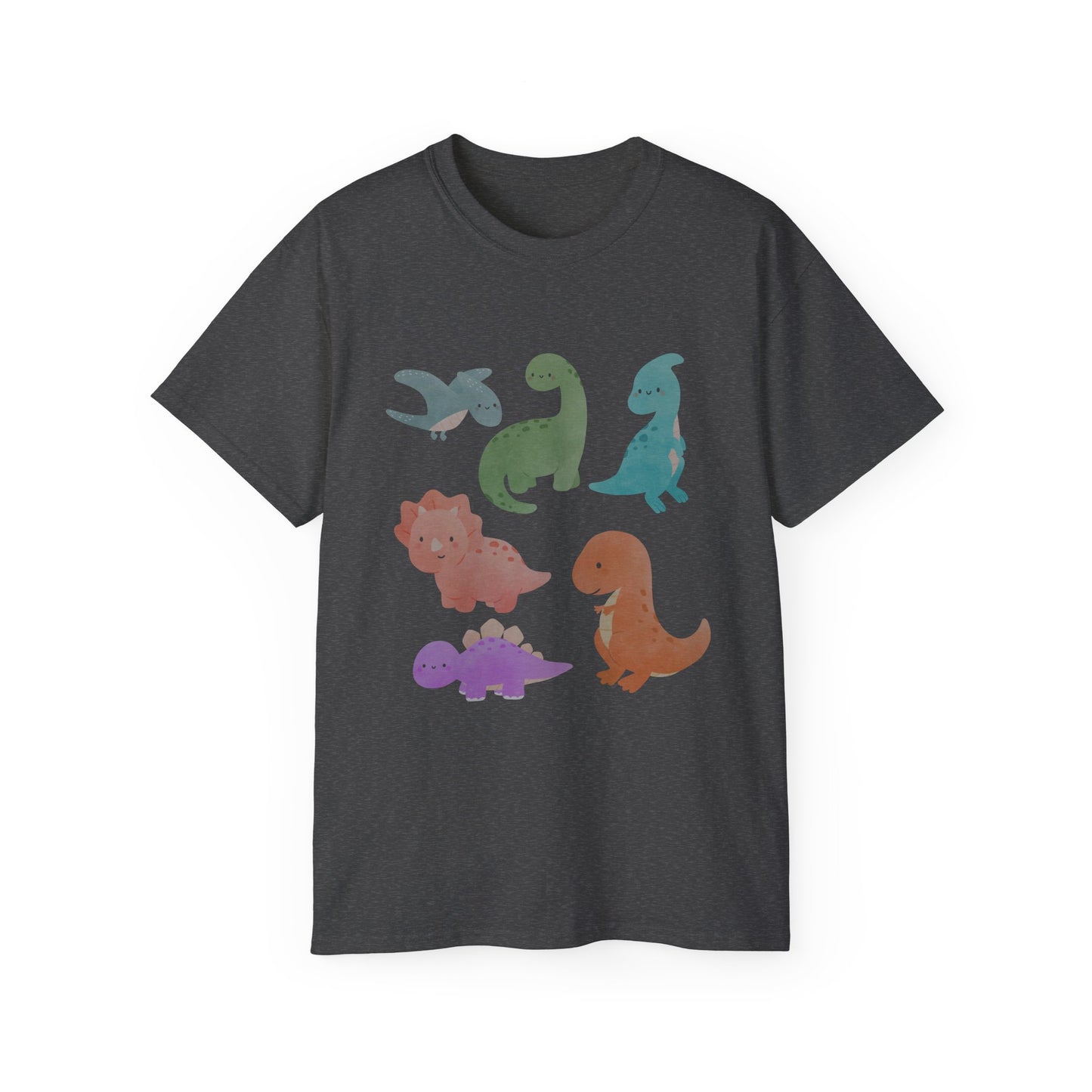 Adorable Dinosaur Graphic Tee - Cute Dino Shirt, Kids Gift, Dinosaur Lovers Apparel, Unisex Casual Wear, Fun Birthday Present