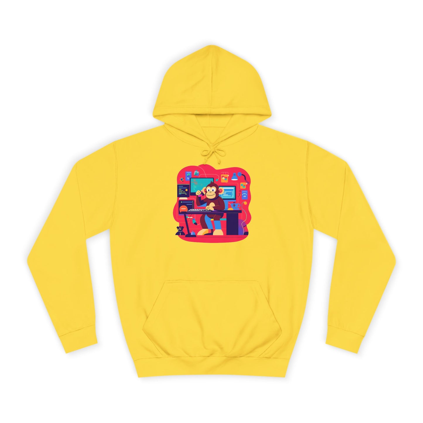 Colorful College Hoodie, Unisex Sweatshirt, School Spirit Wear, Gift for Students, Cozy Campus Apparel, College Graduation Gift