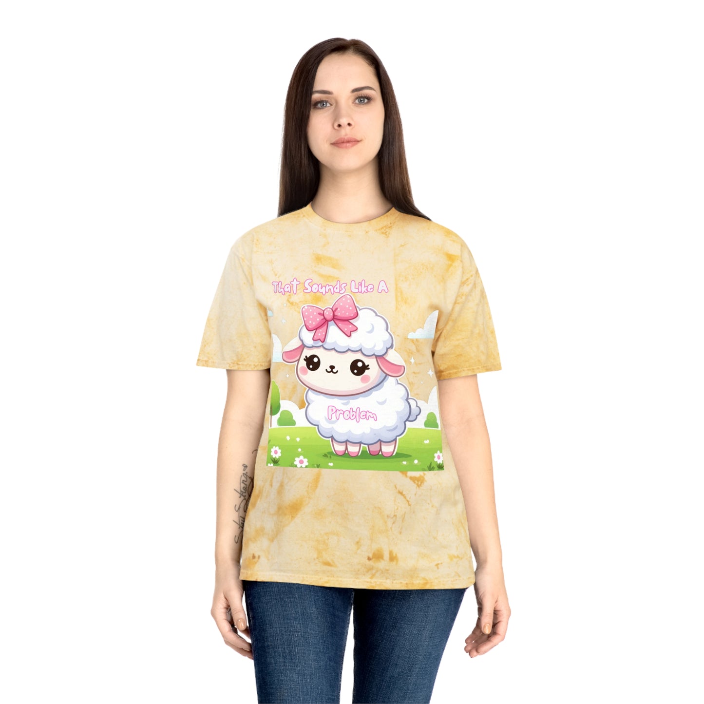 Colorful Cartoon Sheep T-Shirt - Perfect for Animal Lovers & Fun Events!