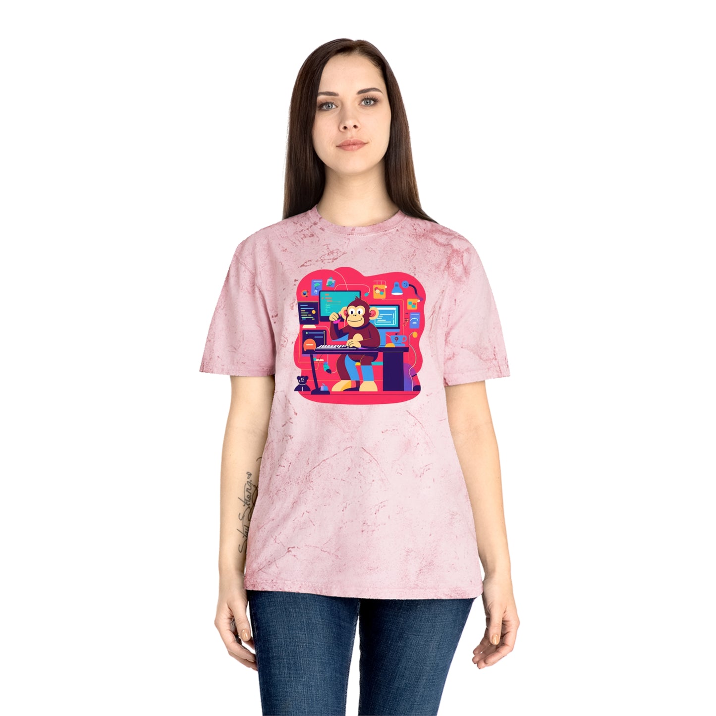 Colorful Gamer T-Shirt | Unisex T-Shirt for Tech Lovers, Video Game Merch, Fun Casual Wear, Unique Gift for Gamers