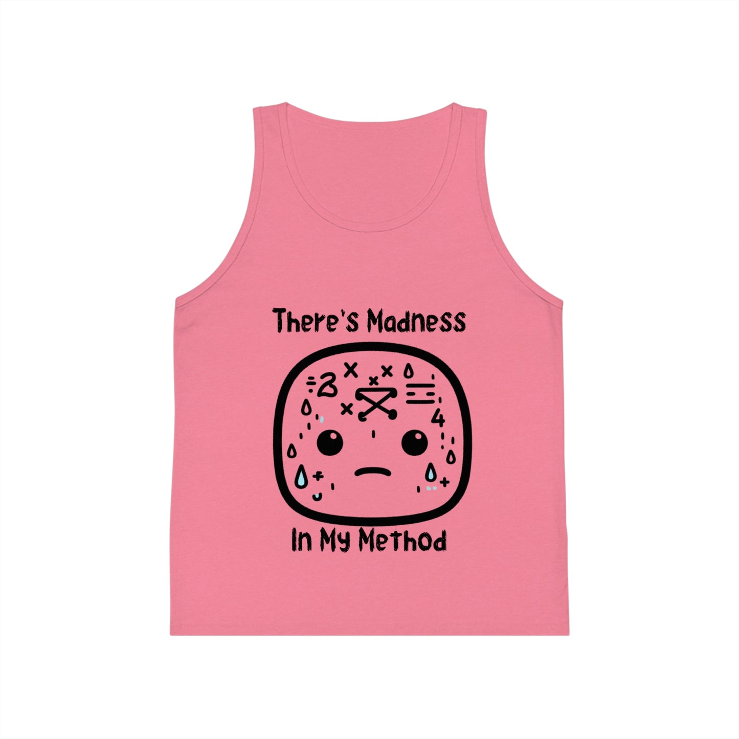 Kids' Jersey Tank Top - "There's Madness in My Method" Graphic Tee