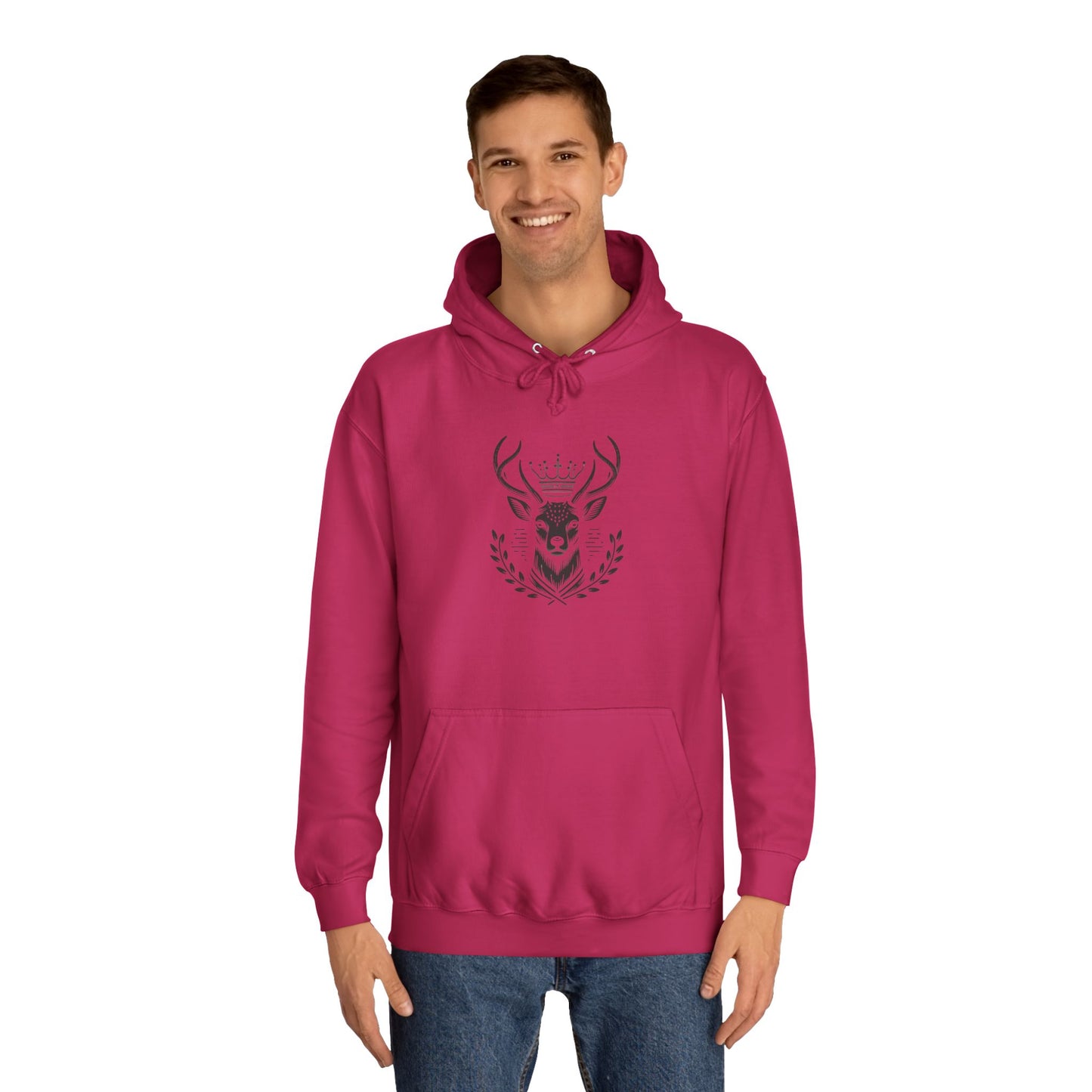 Stylish Unisex College Hoodie with Unique Design, Perfect for Casual Wear, Gifts, College Events, Fall Fashion, and Cozy Lounging - Oh Deer Lord