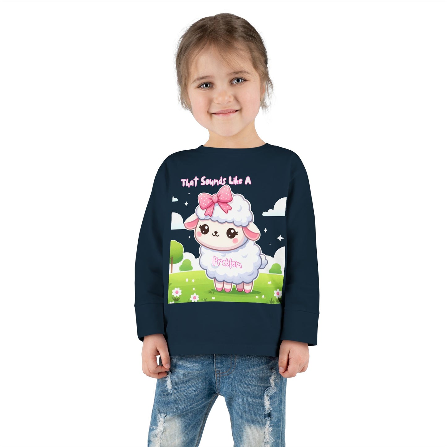 Cute Toddler Long Sleeve Tee - "That Sounds Like A Party" Design