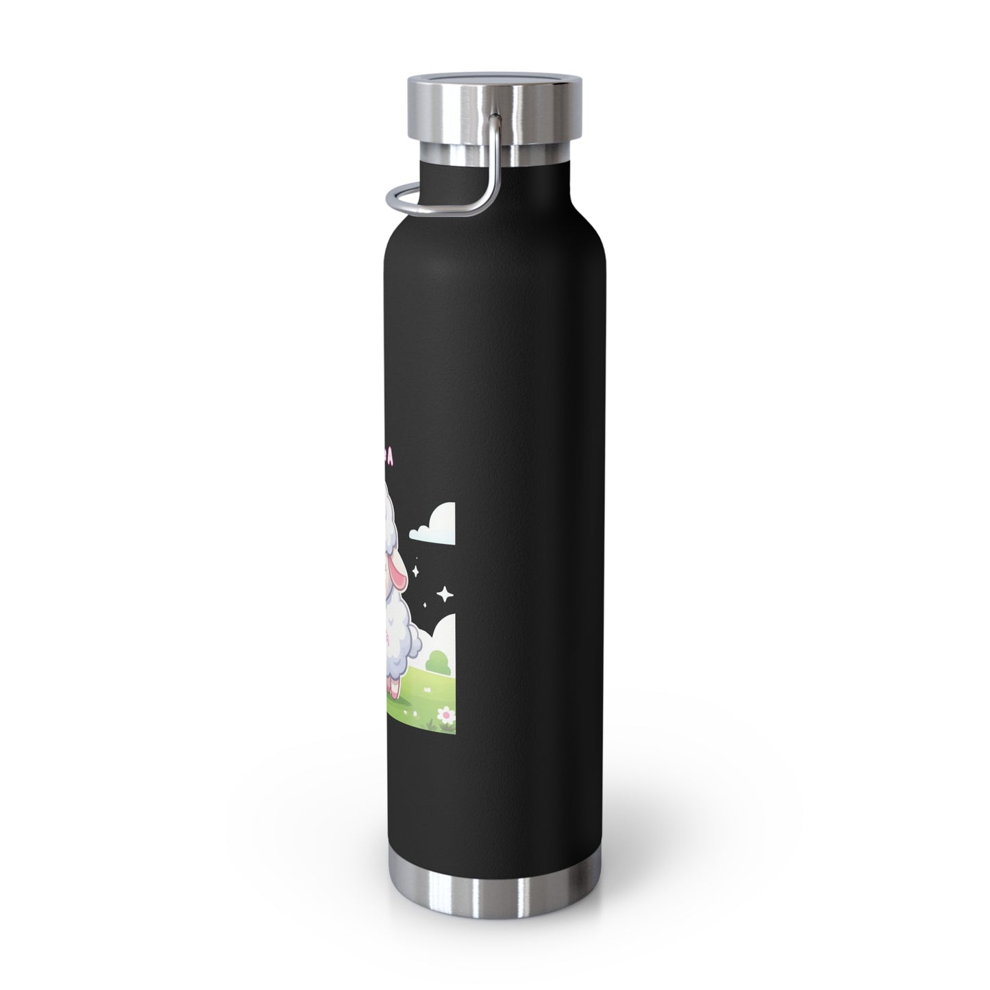 Cute Sheep Insulated Water Bottle - 22oz, Perfect Gift for Animal Lovers