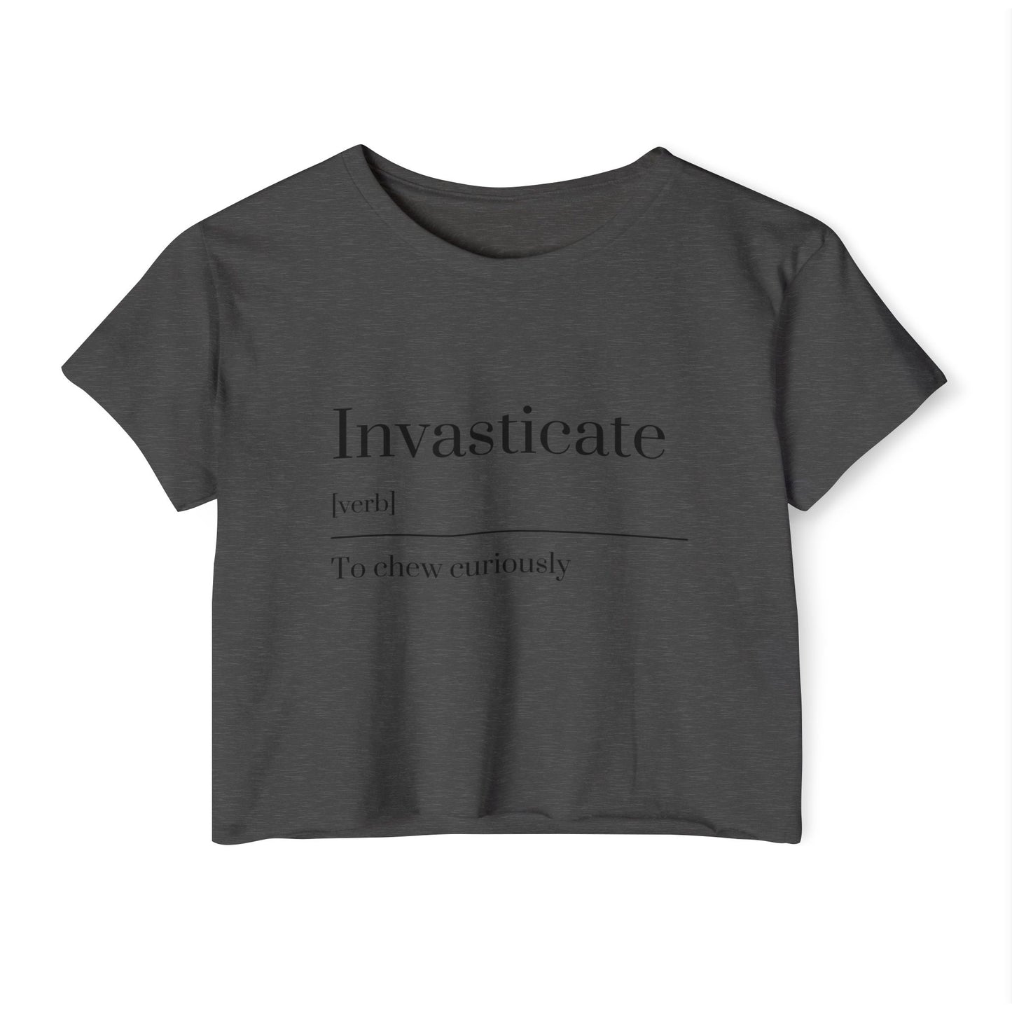 Invasticate Women’s Festival Crop Top | Fun Summer Style, Music Fest Top, Cute Gift for Her, Trendy Casual Wear, Cheeky Summer Tee