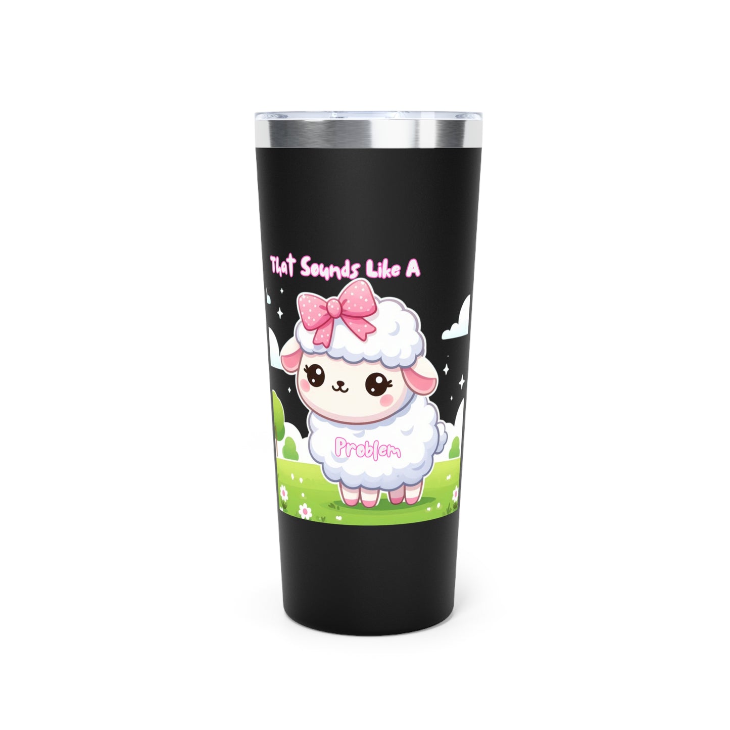 Cute Sheep Tumbler - Insulated Drinkware for Tea & Coffee Lovers, Travel Mug, Gift for Animal Lovers, Birthday Party, Everyday Use