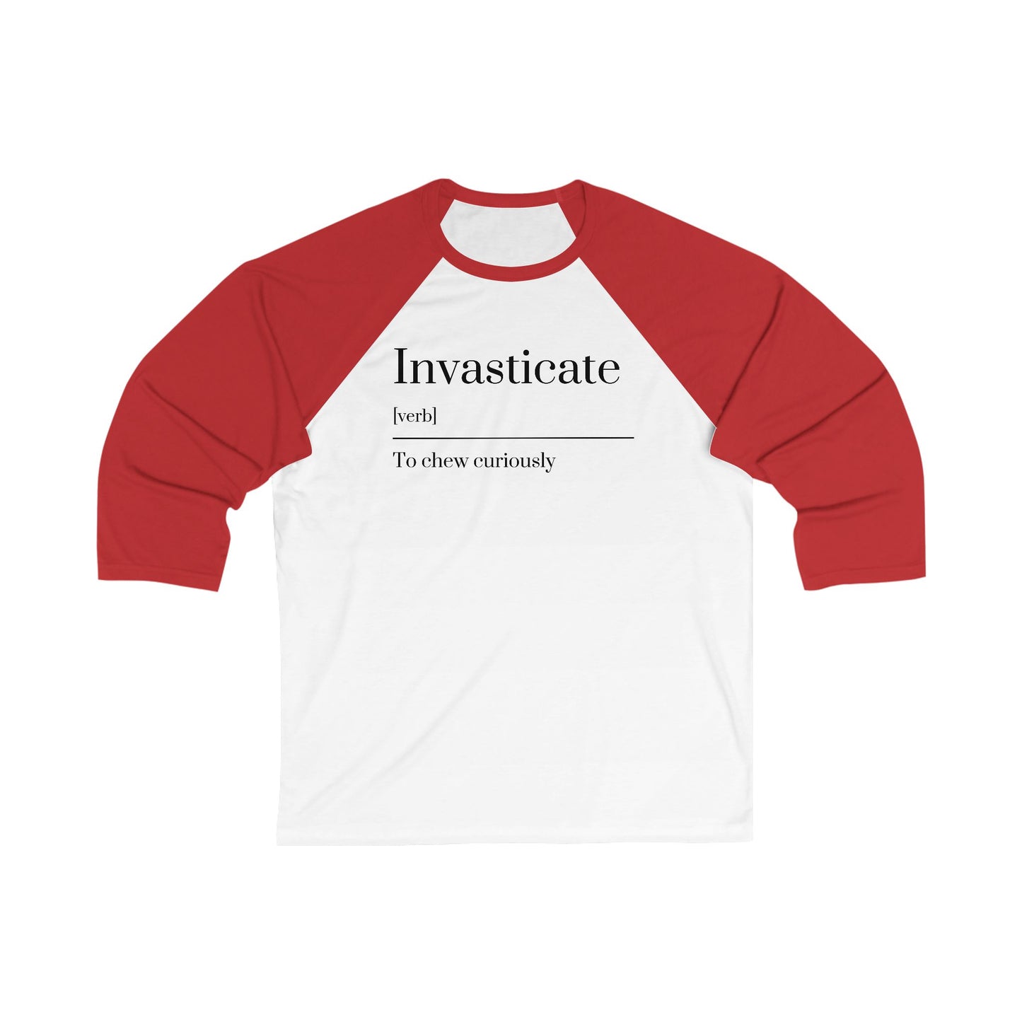 Whimsical Baseball Tee with Definition Design, Unisex Graphic Tee, Perfect Gift for Word Lovers, Fun Casual Wear, Literary Gift