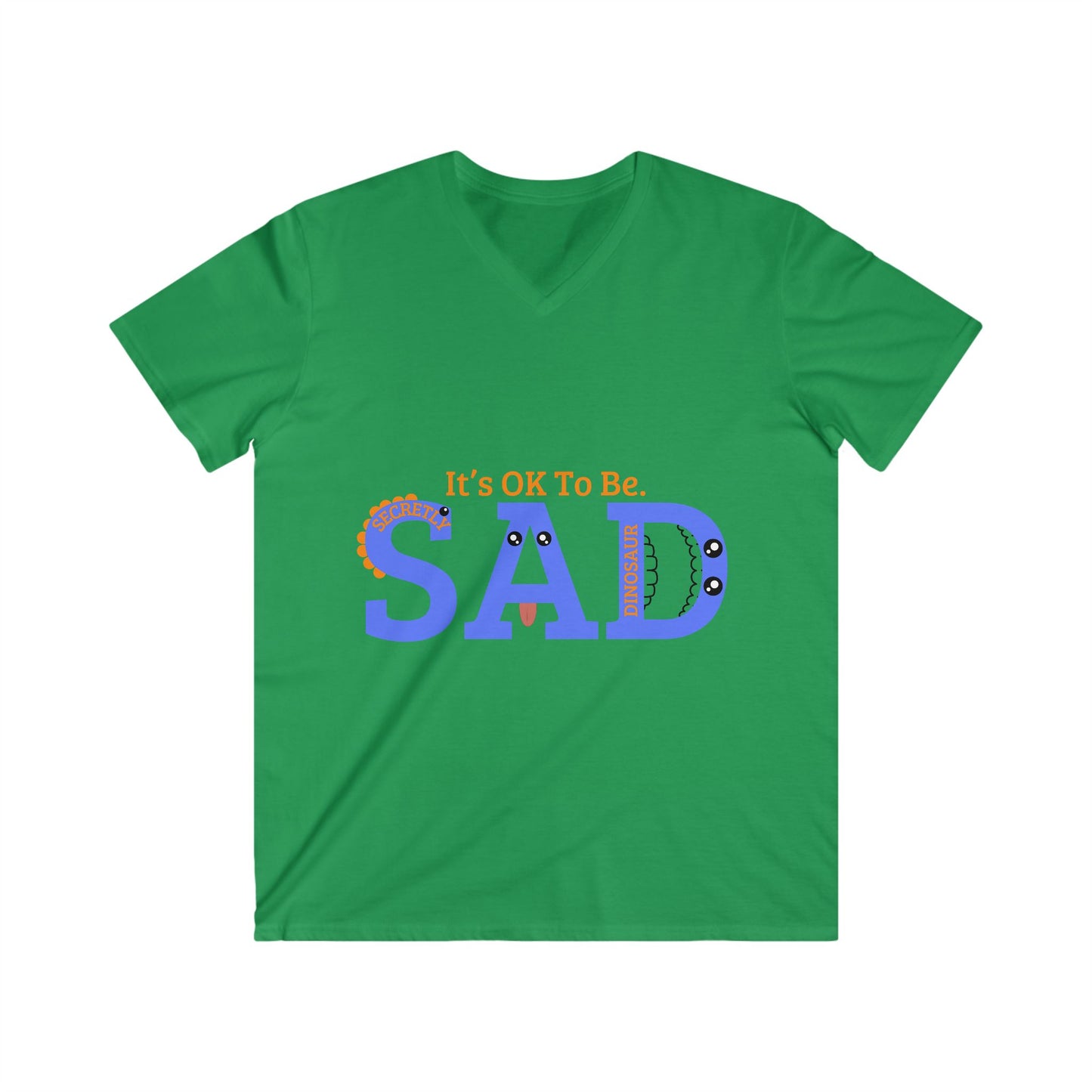 Men's Fitted V-Neck Short Sleeve Tee