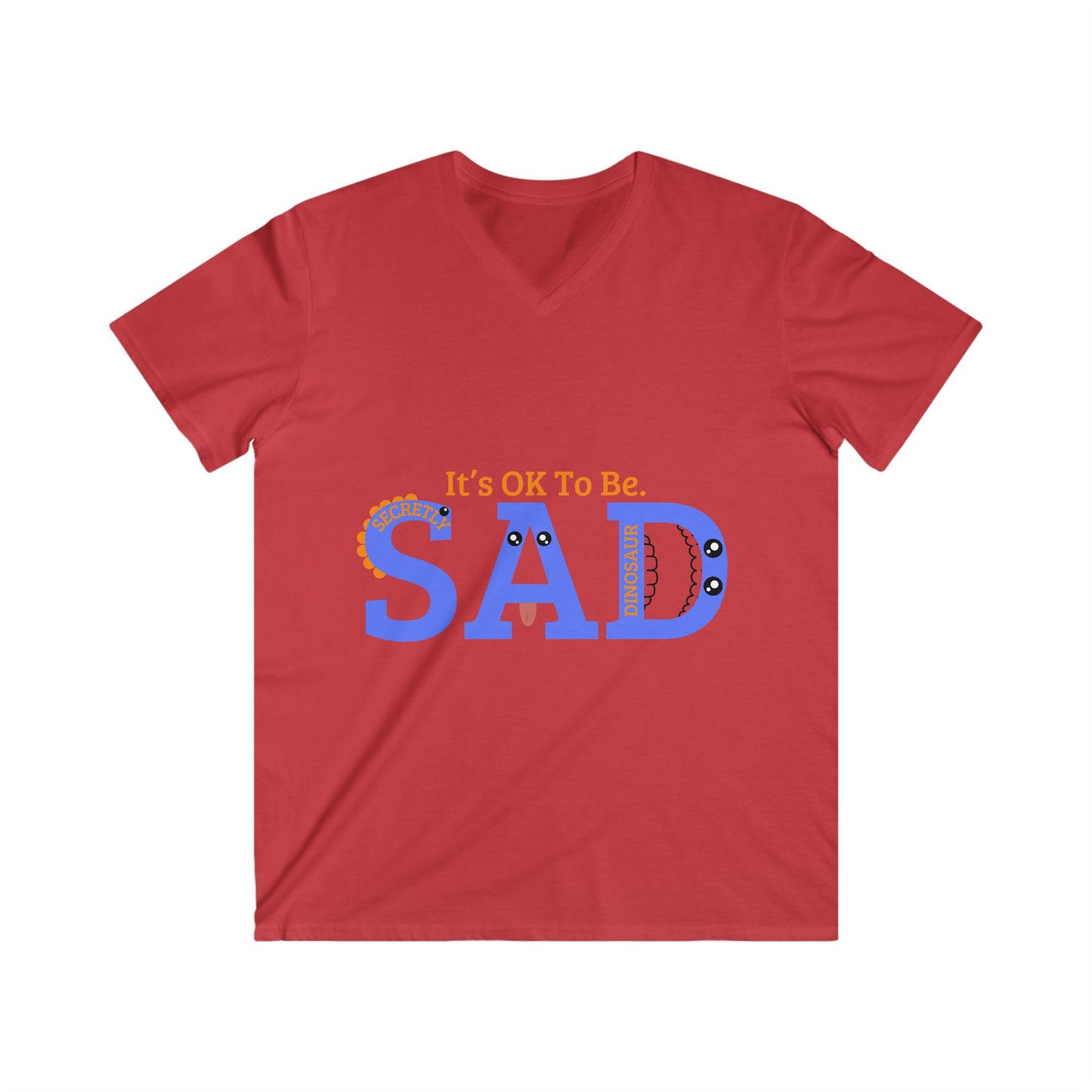 Men's Fitted V-Neck Short Sleeve Tee