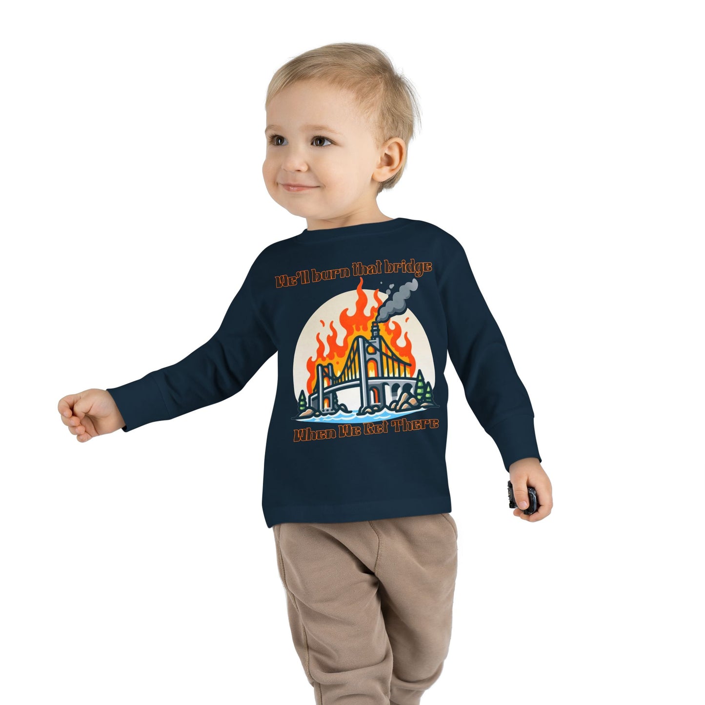 Funny Toddler Long Sleeve Tee - Kids Graphic Shirt, Cute Gift for Birthdays, Playtime, Celebrations, Everyday Wear