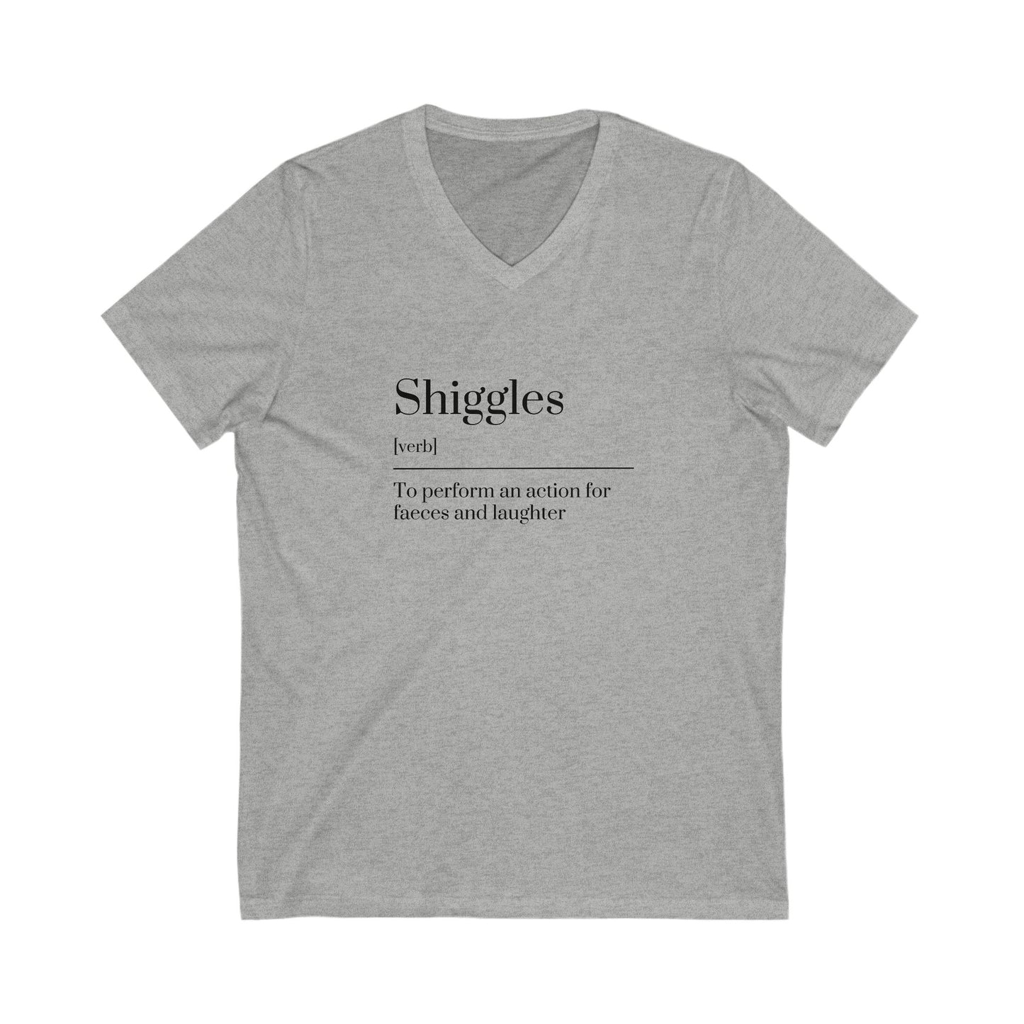 Unisex Jersey Short Sleeve V-Neck Tee