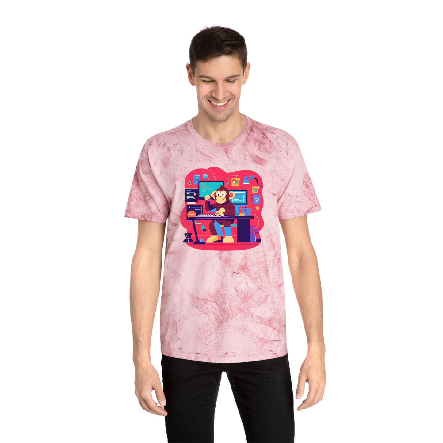 Colorful Gamer T-Shirt | Unisex T-Shirt for Tech Lovers, Video Game Merch, Fun Casual Wear, Unique Gift for Gamers