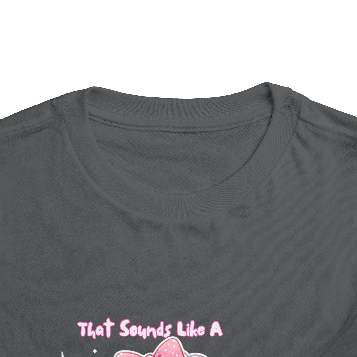 Cute Toddler Short Sleeve Tee - 'Tied Softly Like A Pretty Lamb' Design