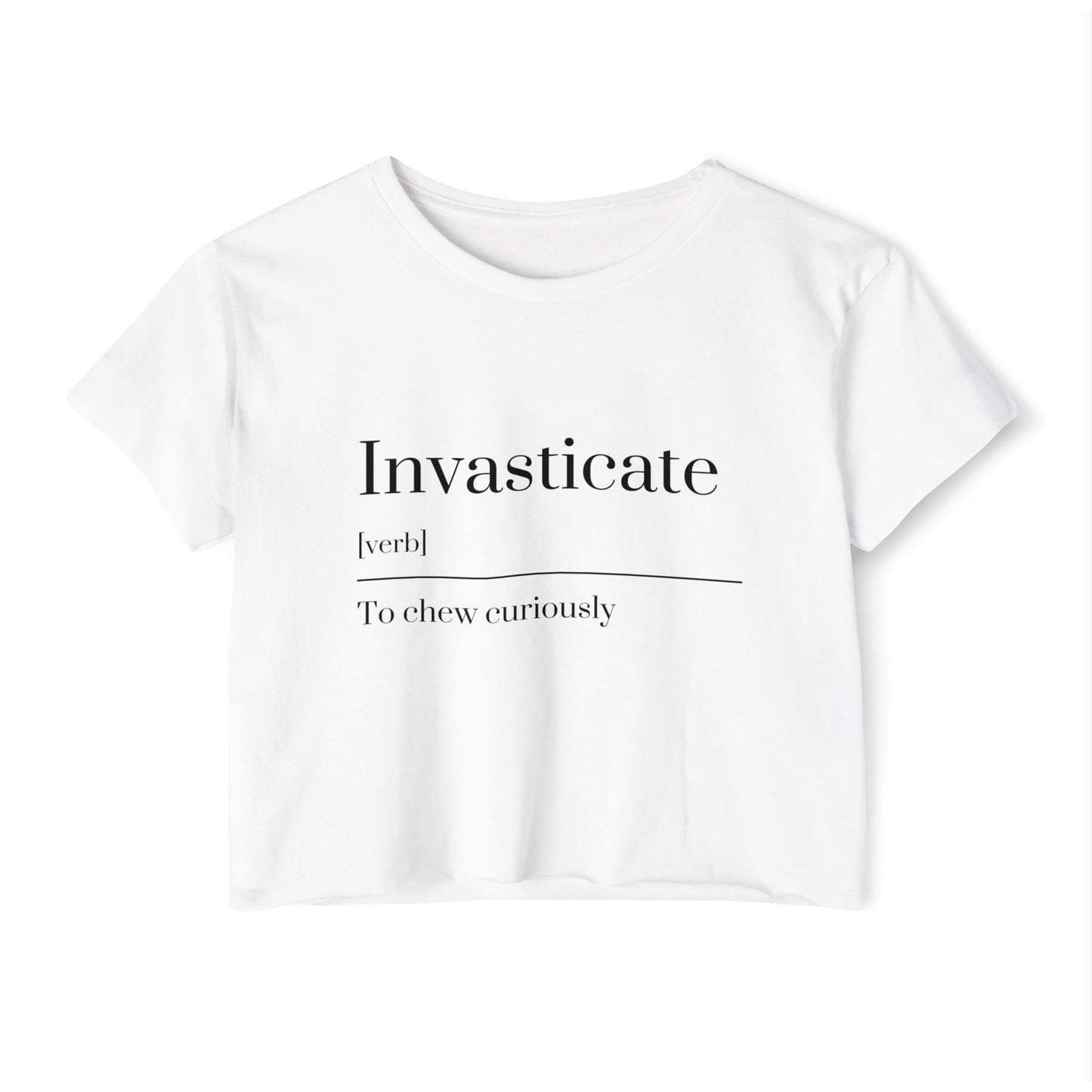 Invasticate Women’s Festival Crop Top | Fun Summer Style, Music Fest Top, Cute Gift for Her, Trendy Casual Wear, Cheeky Summer Tee