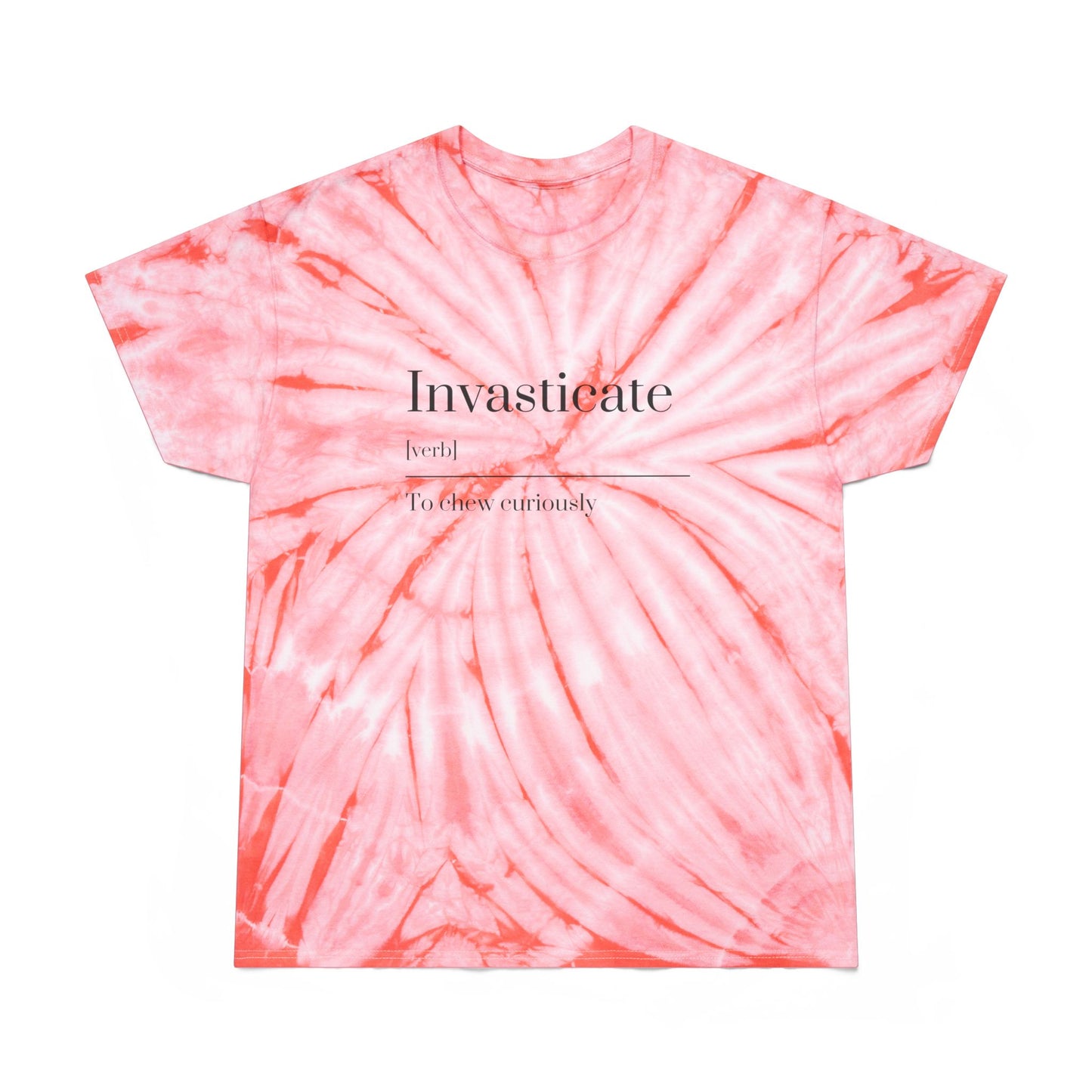 Sunny Tie-Dye Tee, Invasticate, Casual Summer Shirt, Gift for Her, Vibrant Everyday Wear, Boho Style T-Shirt