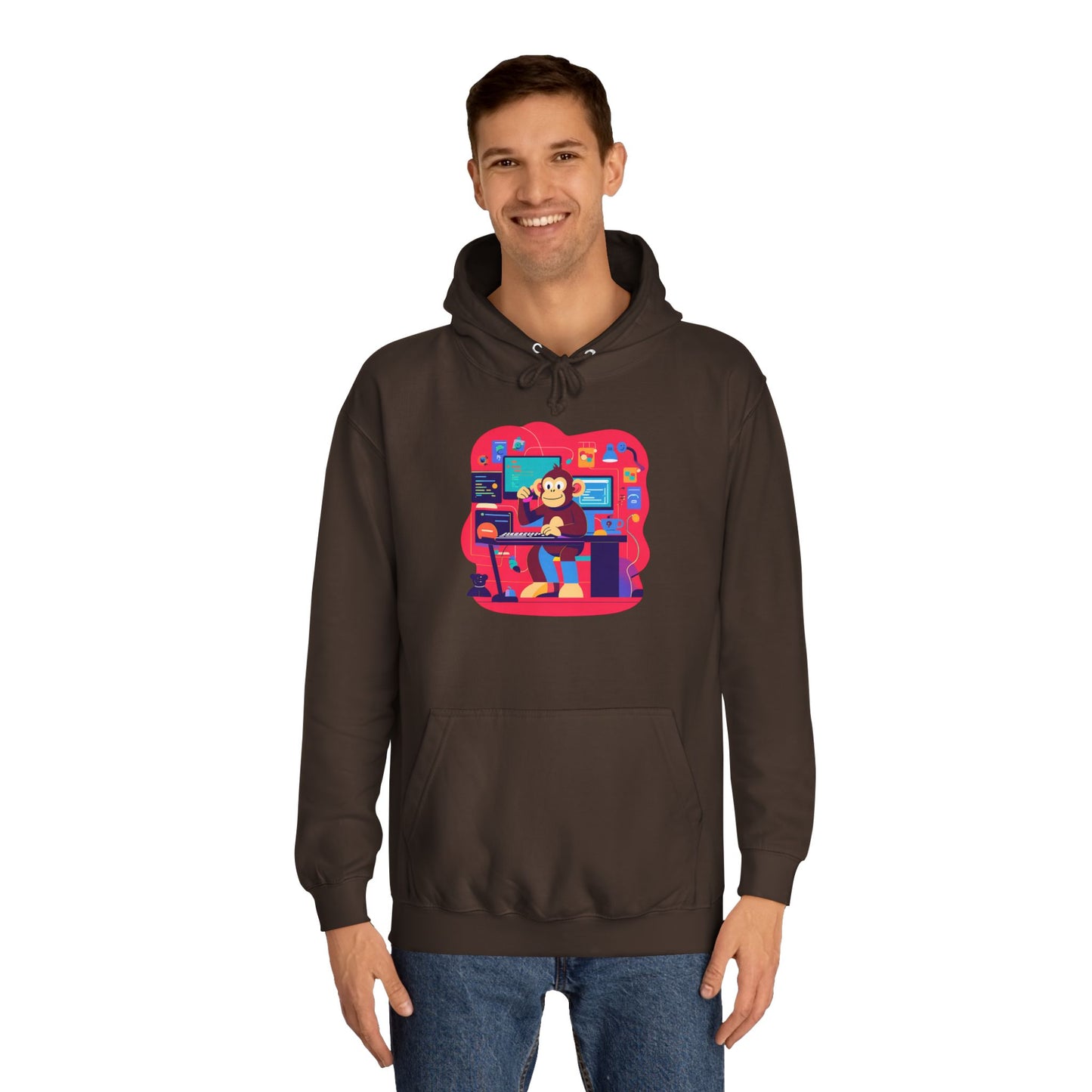 Colorful College Hoodie, Unisex Sweatshirt, School Spirit Wear, Gift for Students, Cozy Campus Apparel, College Graduation Gift