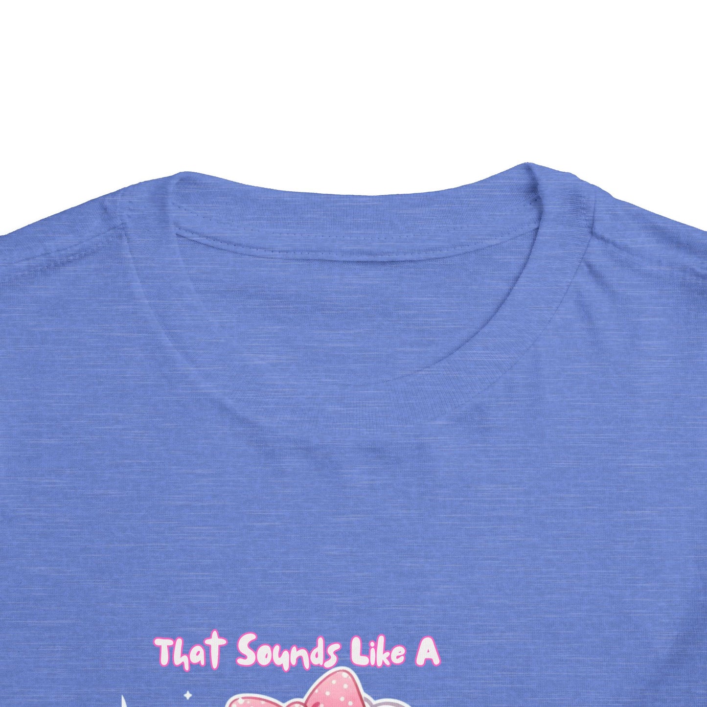 Cute Toddler Short Sleeve Tee - 'Tied Softly Like A Pretty Lamb' Design