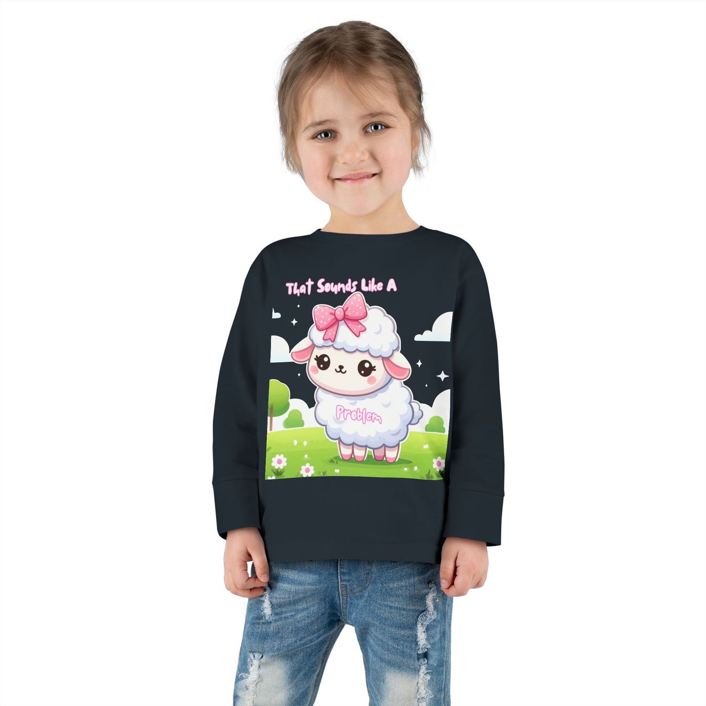 Cute Toddler Long Sleeve Tee - "That Sounds Like A Party" Design