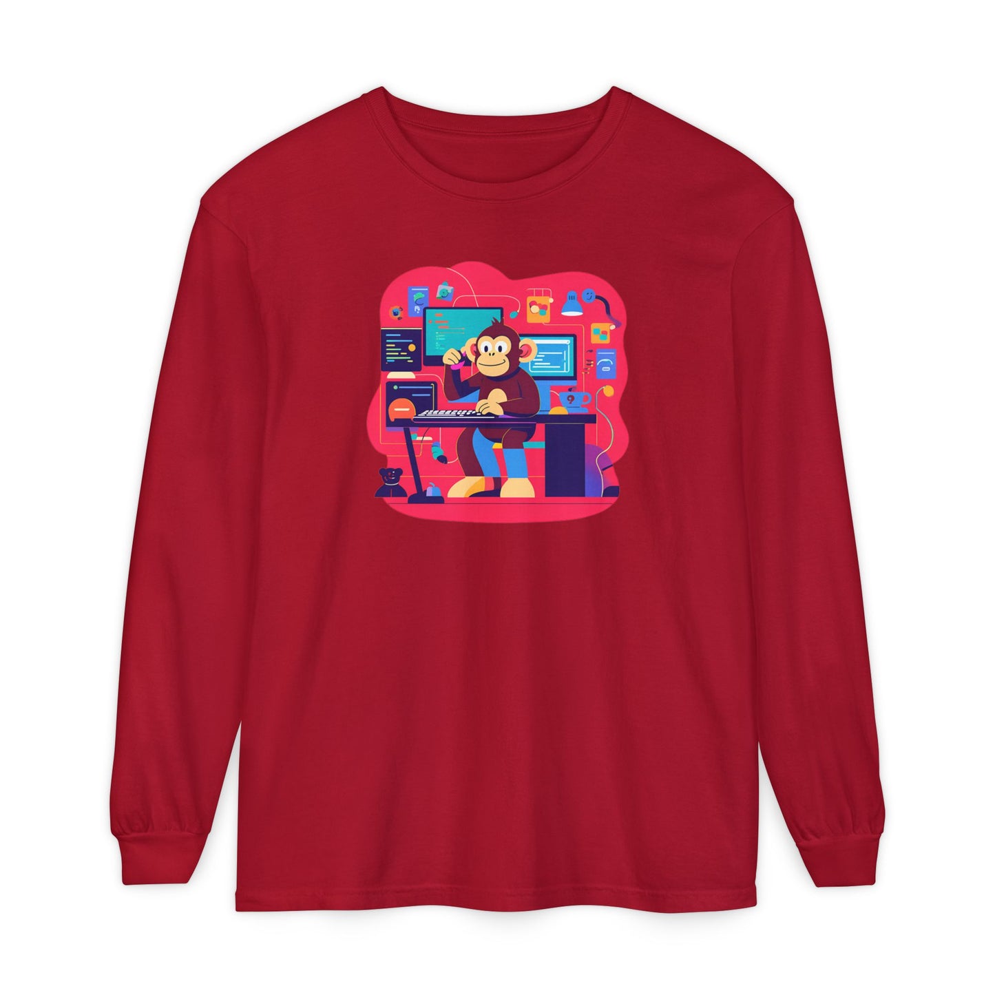 Unisex Garment-dyed Long Sleeve T-Shirt
