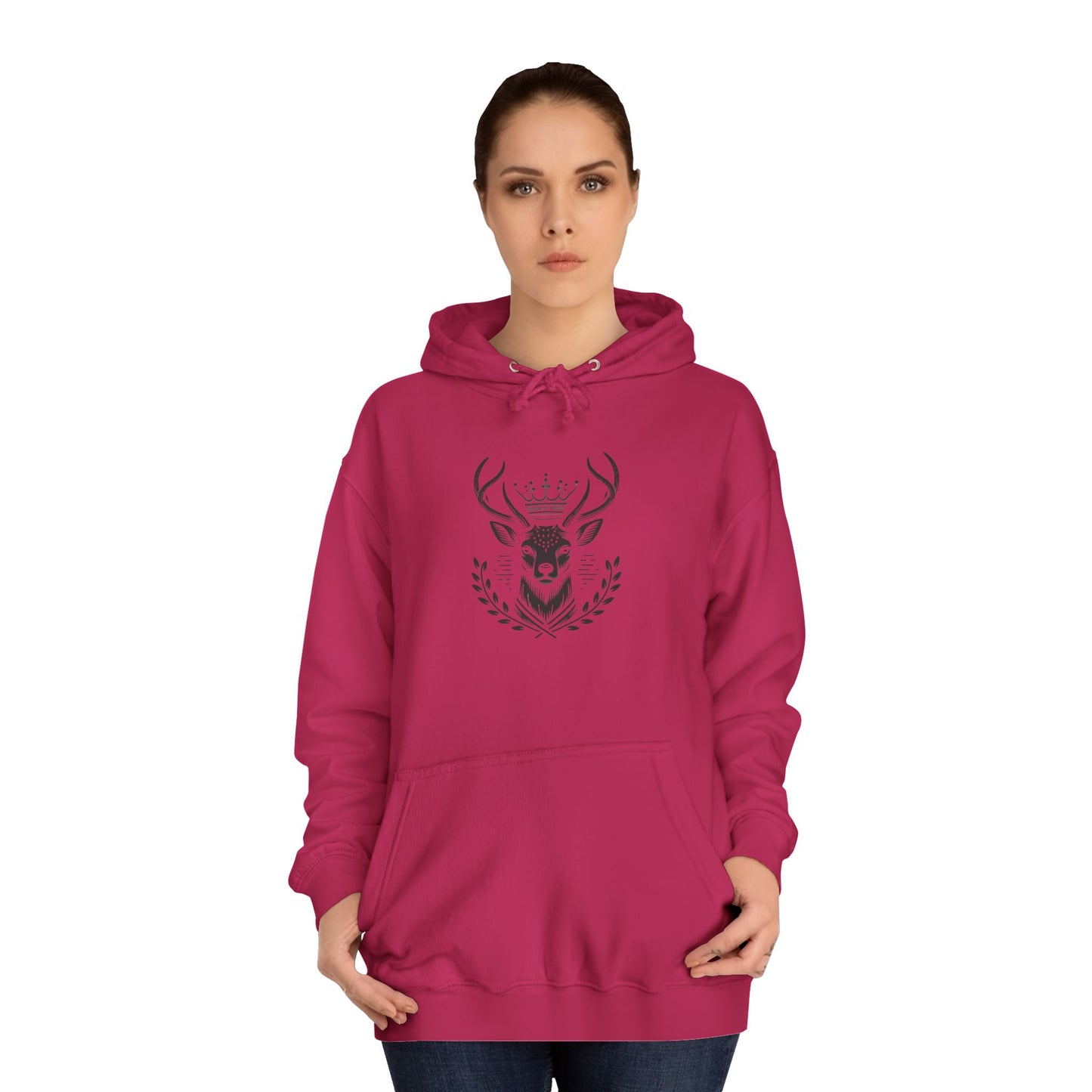 Stylish Unisex College Hoodie with Unique Design, Perfect for Casual Wear, Gifts, College Events, Fall Fashion, and Cozy Lounging - Oh Deer Lord