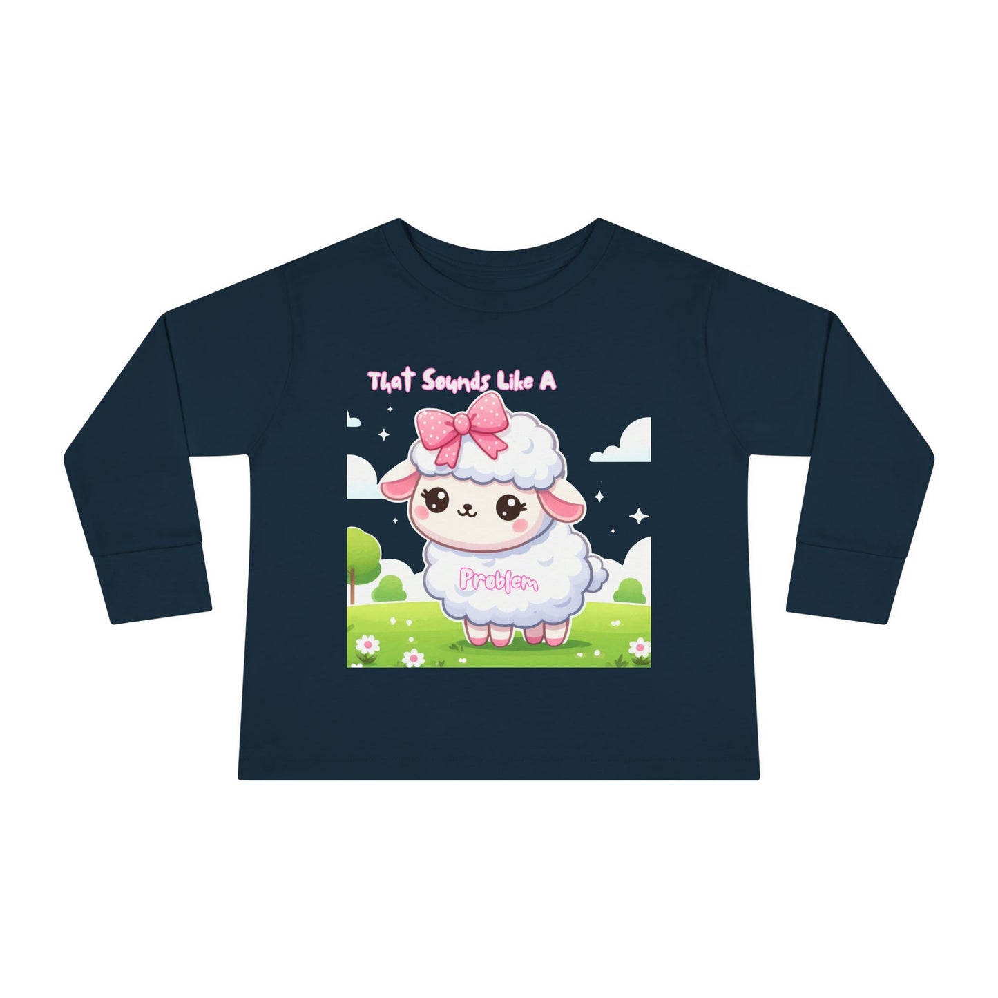 Cute Toddler Long Sleeve Tee - "That Sounds Like A Party" Design
