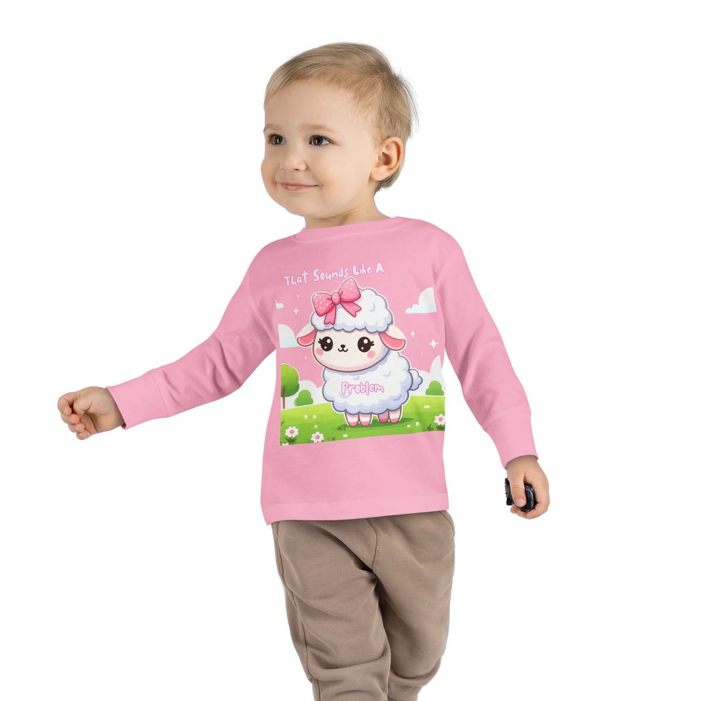 Cute Toddler Long Sleeve Tee - "That Sounds Like A Party" Design