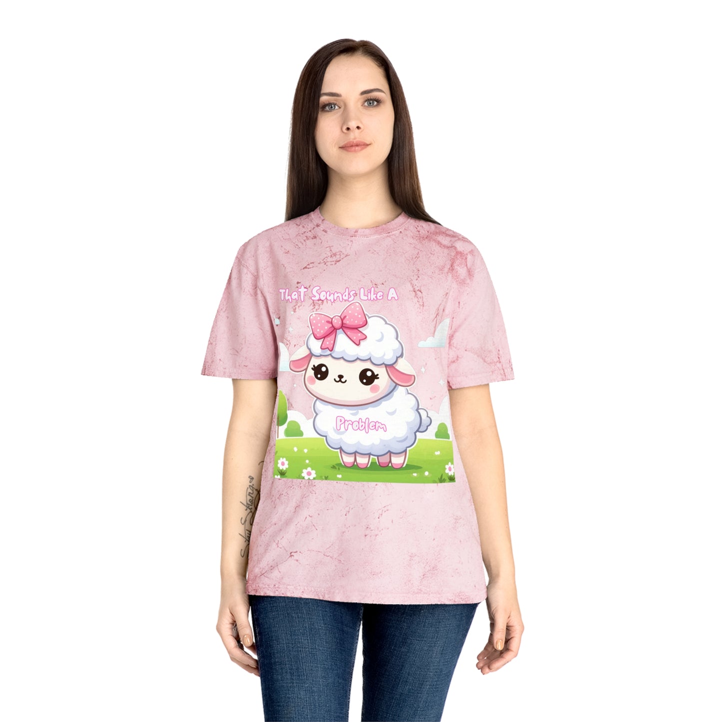 Colorful Cartoon Sheep T-Shirt - Perfect for Animal Lovers & Fun Events!