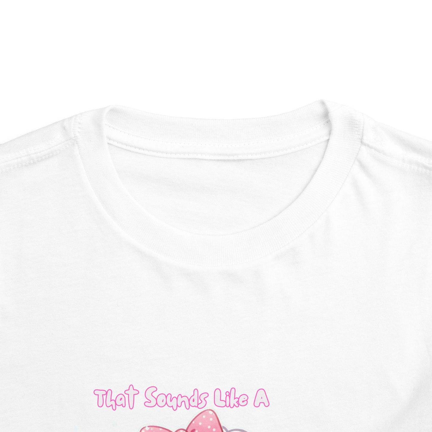 Cute Toddler Short Sleeve Tee - 'Tied Softly Like A Pretty Lamb' Design