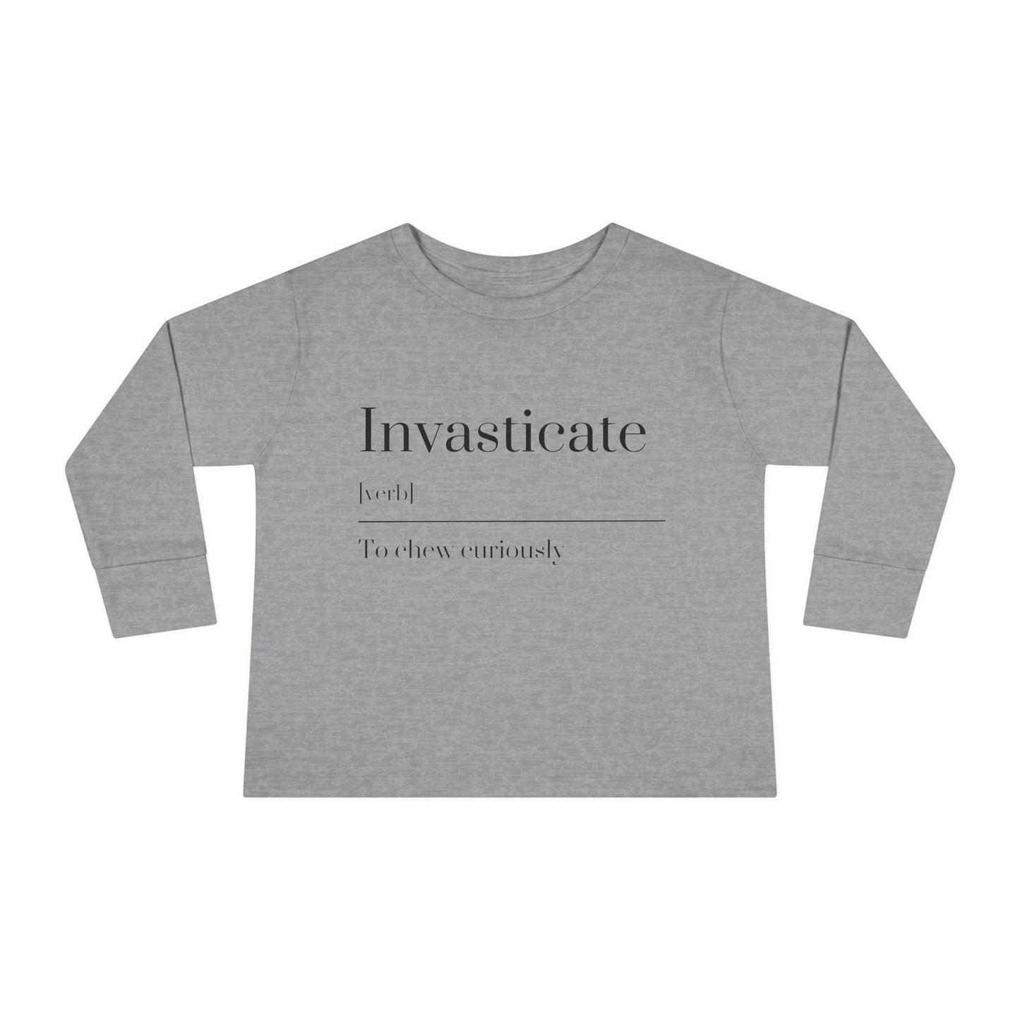 Toddler Long Sleeve Tee with Inspirational Quote, Cute Kids Shirt, Kids Gift, Motivational Toddler Apparel, Cozy Everyday Top