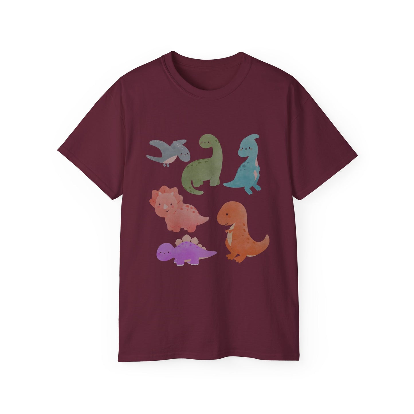Adorable Dinosaur Graphic Tee - Cute Dino Shirt, Kids Gift, Dinosaur Lovers Apparel, Unisex Casual Wear, Fun Birthday Present