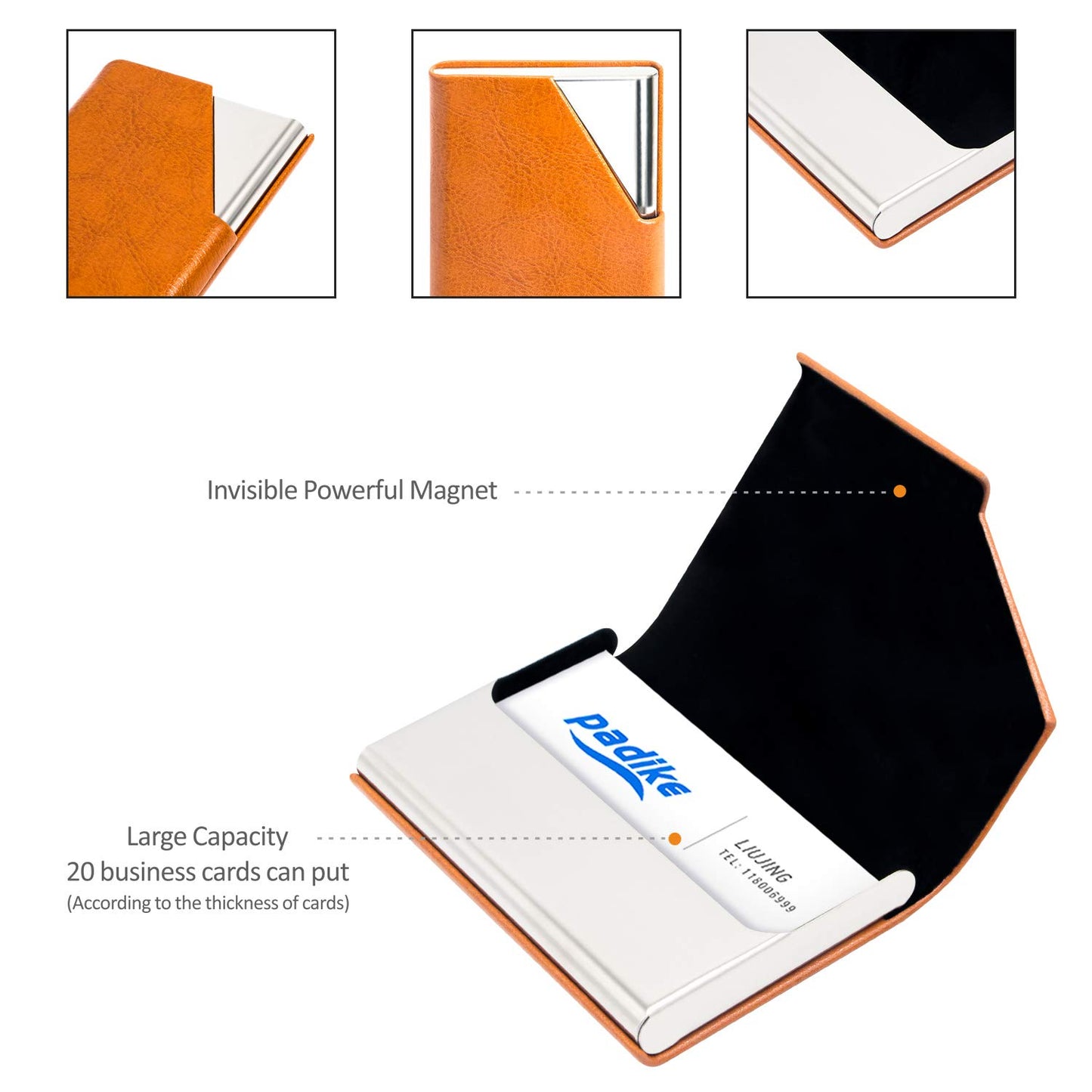padike Business Name Card Holde Credit Card ID Case/Holder for Men & Women - Keep Your Business Cards Clean