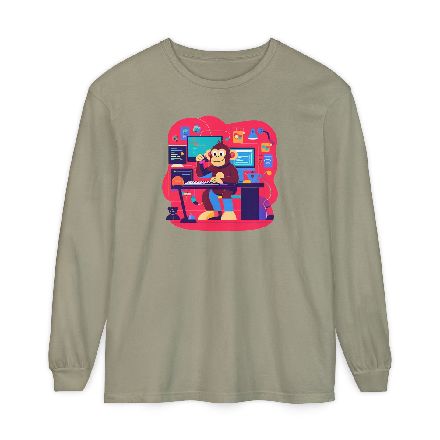 Unisex Garment-dyed Long Sleeve T-Shirt