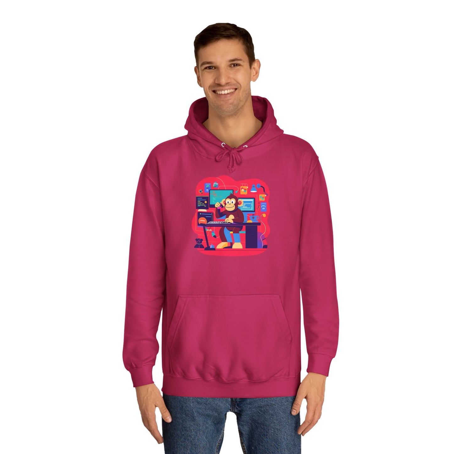 Colorful College Hoodie, Unisex Sweatshirt, School Spirit Wear, Gift for Students, Cozy Campus Apparel, College Graduation Gift