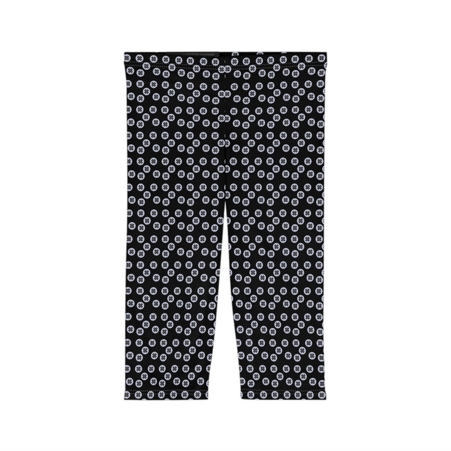 Chic Women’s Capri Leggings, Comfortable Yoga Pants, Stylish Athleisure Wear, Perfect for Summer, Casual Outings, Gift for Her - Black
