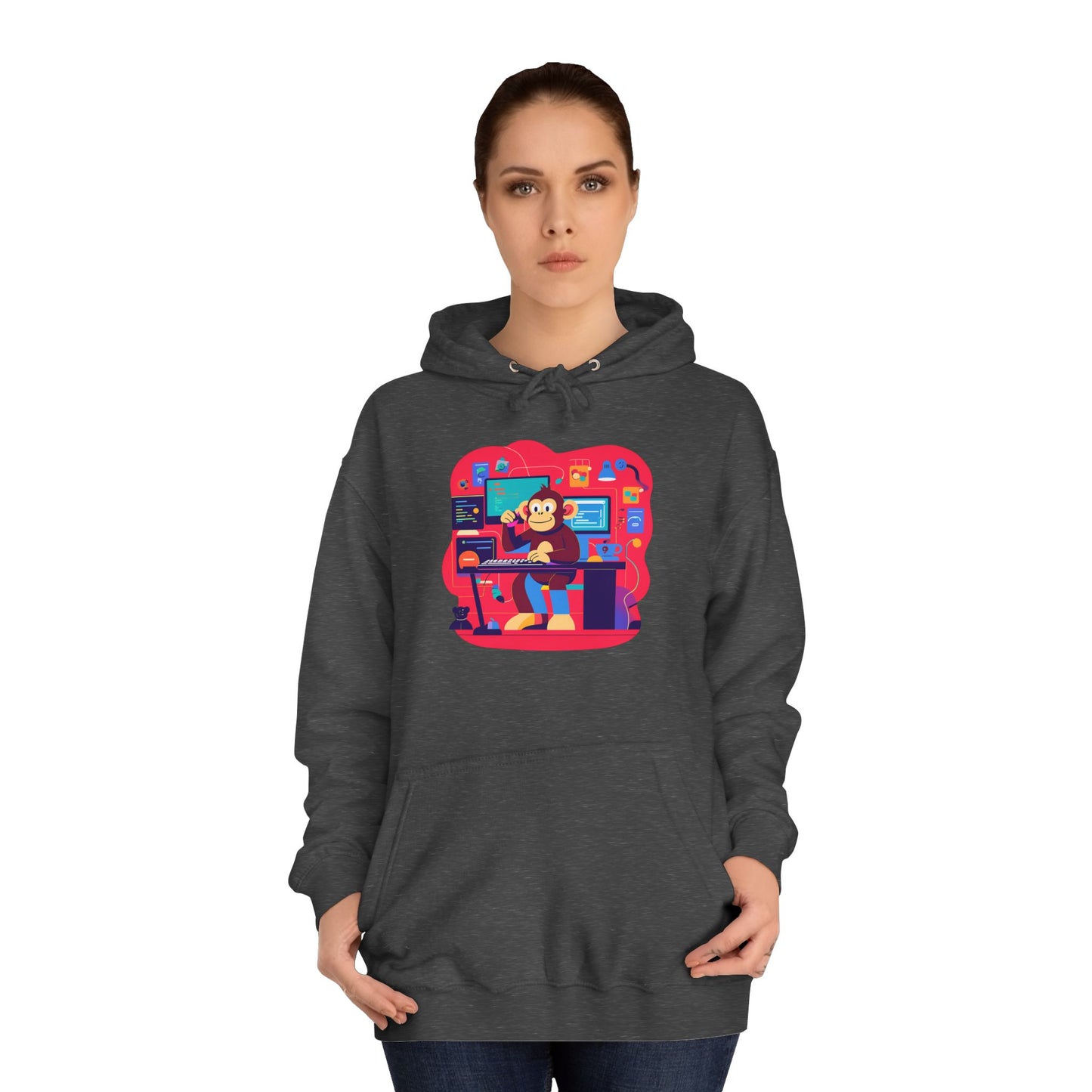 Colorful College Hoodie, Unisex Sweatshirt, School Spirit Wear, Gift for Students, Cozy Campus Apparel, College Graduation Gift