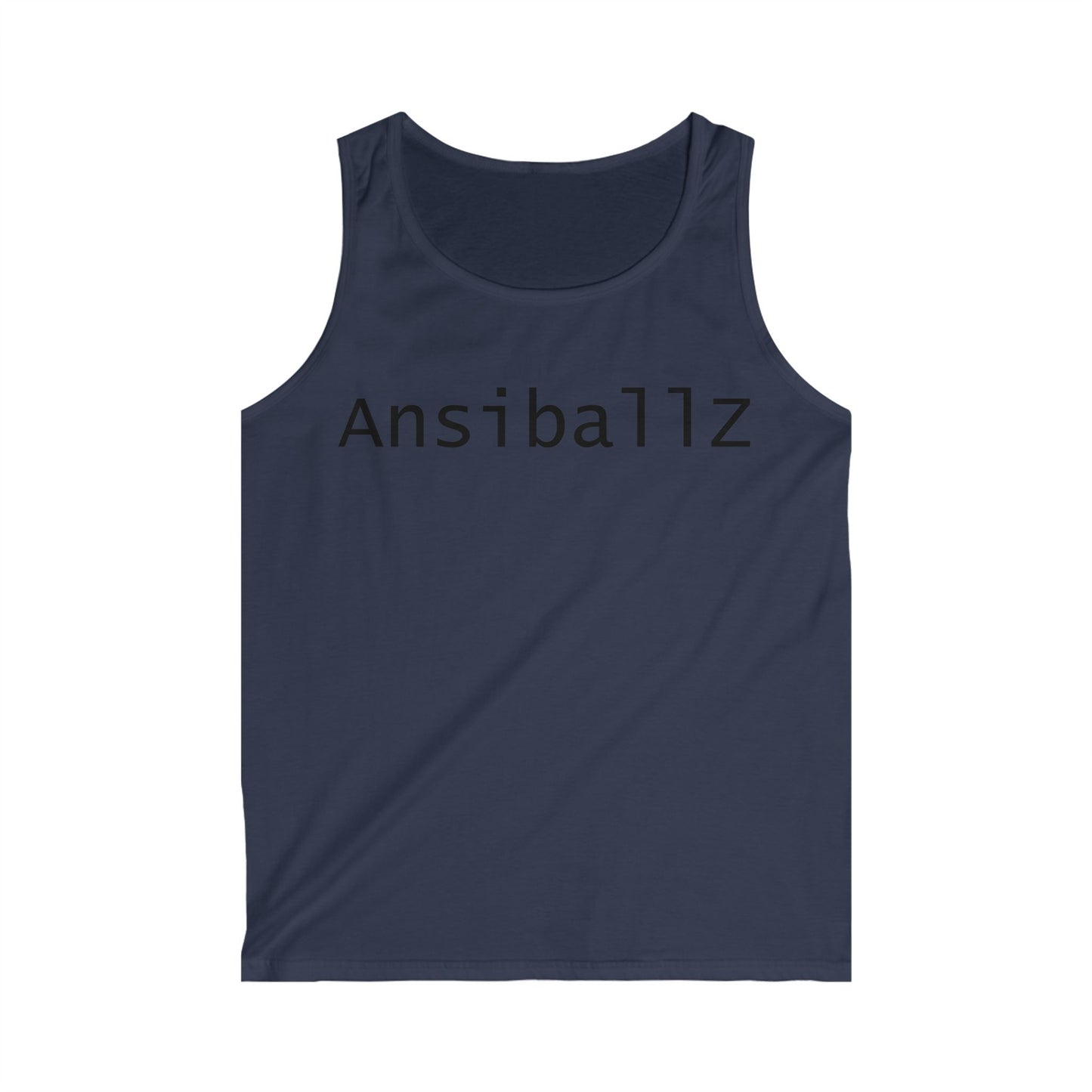 Trendy Men's Tank Top with 'Ansibal1z' Design, Casual Wear, Summer Outing, Fitness Apparel, Gift for Him, Beach Style