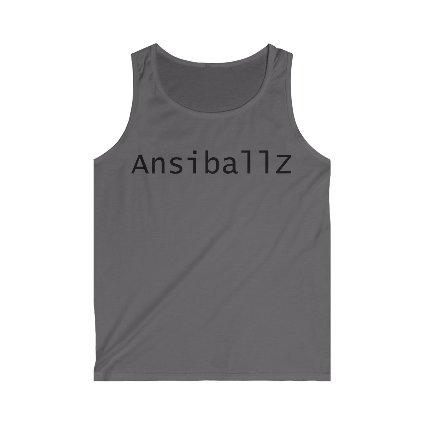 Trendy Men's Tank Top with 'Ansibal1z' Design, Casual Wear, Summer Outing, Fitness Apparel, Gift for Him, Beach Style