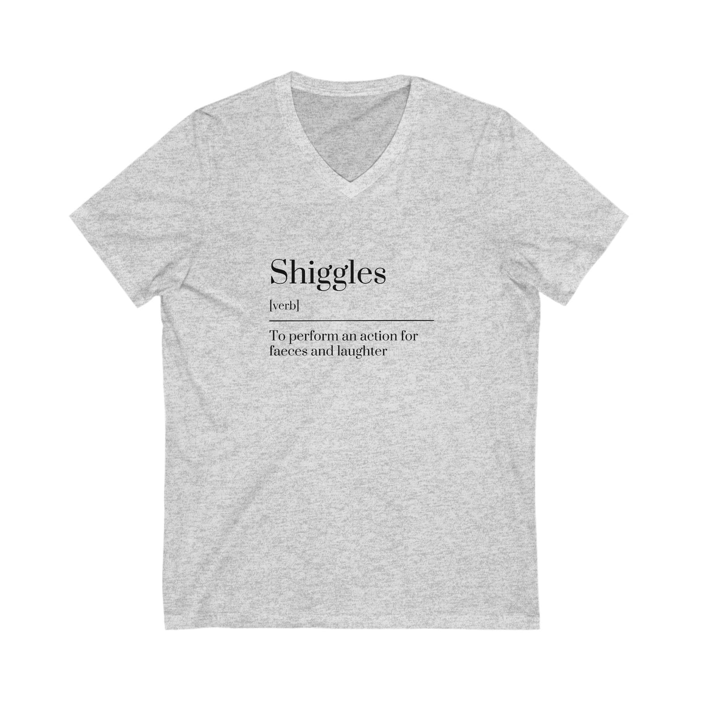 Unisex Jersey Short Sleeve V-Neck Tee