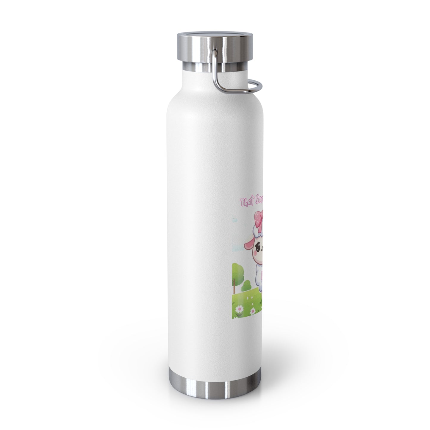Cute Sheep Insulated Water Bottle - 22oz, Perfect Gift for Animal Lovers