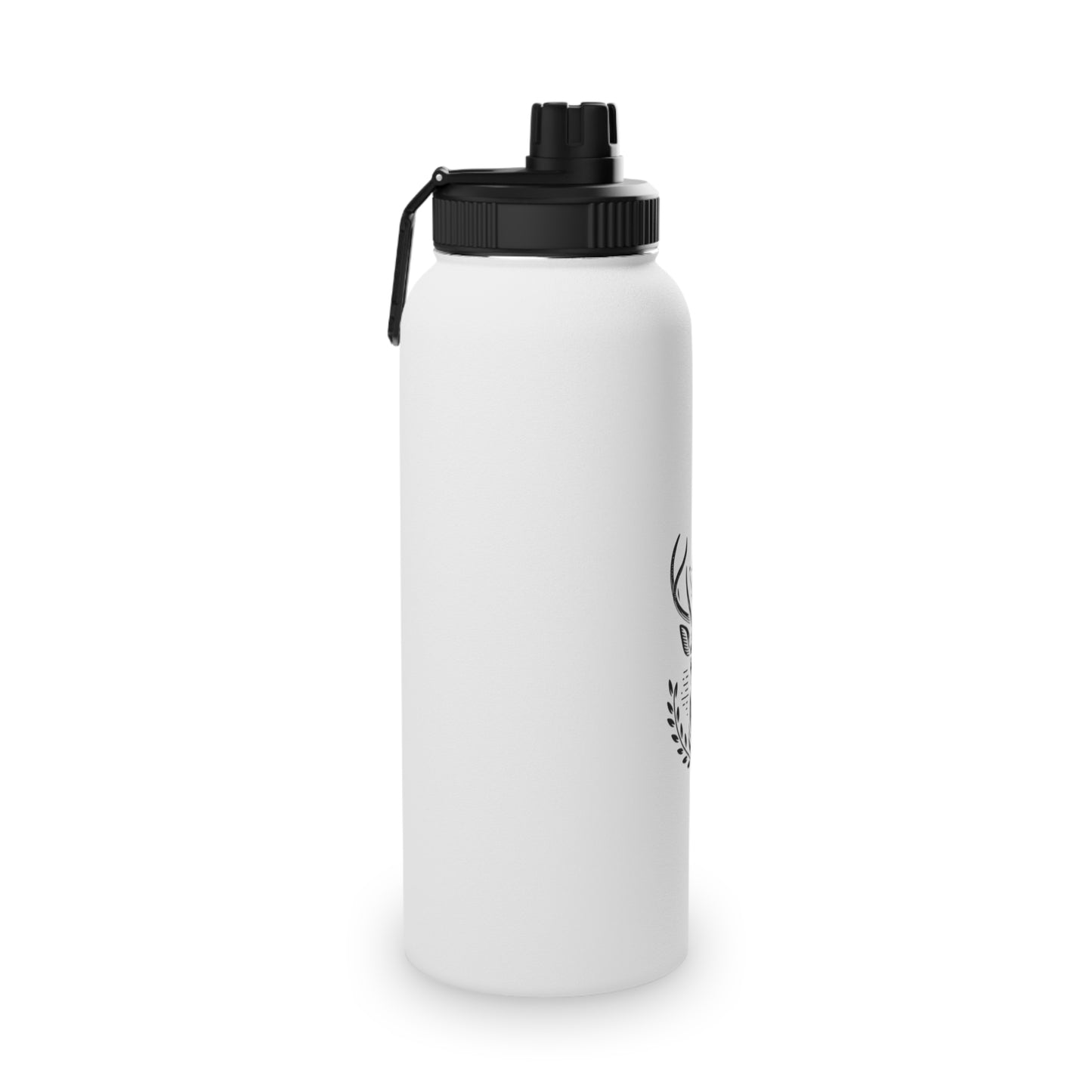 Eco-Friendly Stainless Steel Water Bottle with Sports Lid - Deer Design - Oh Deer Lord