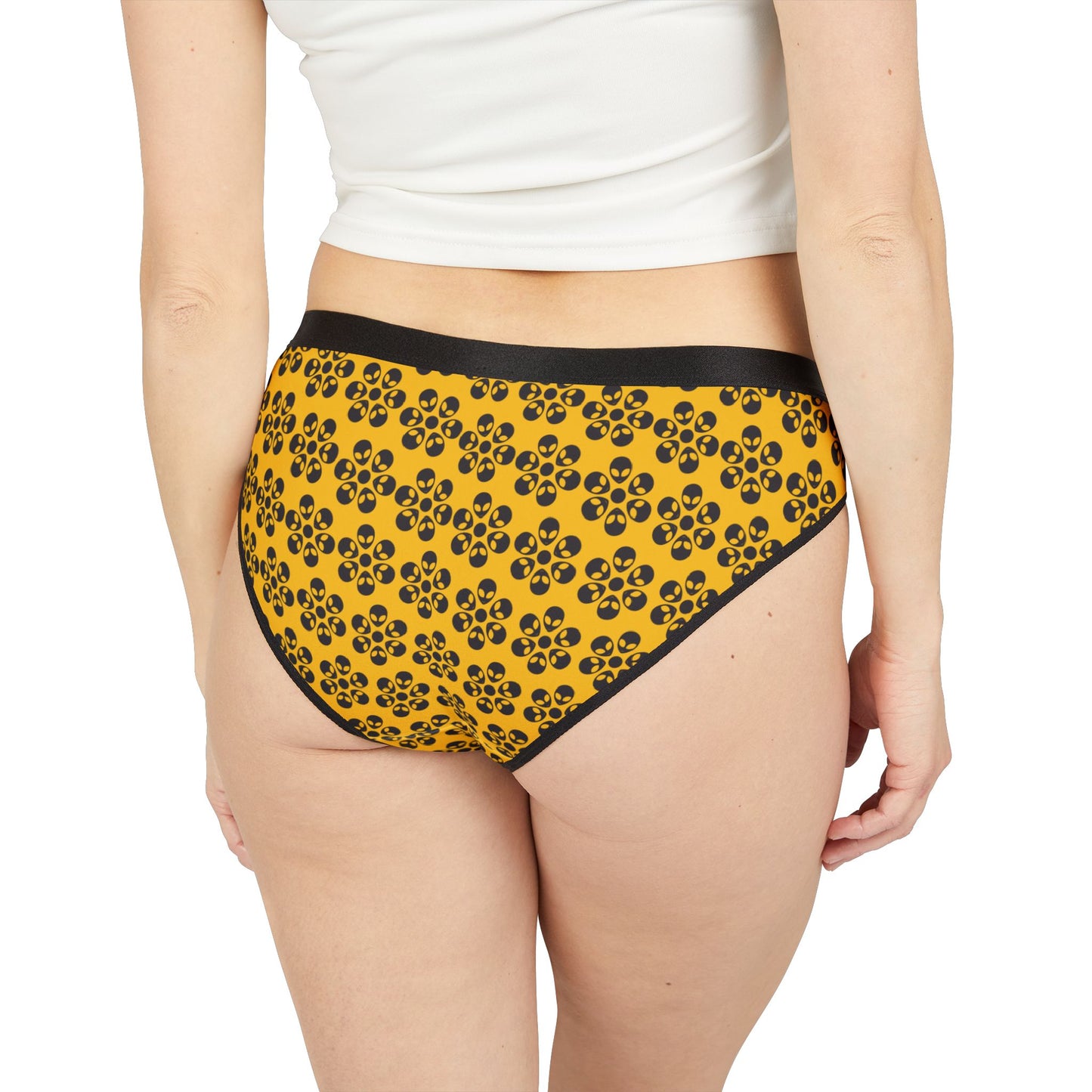 Alien Floral Panties - Yellow