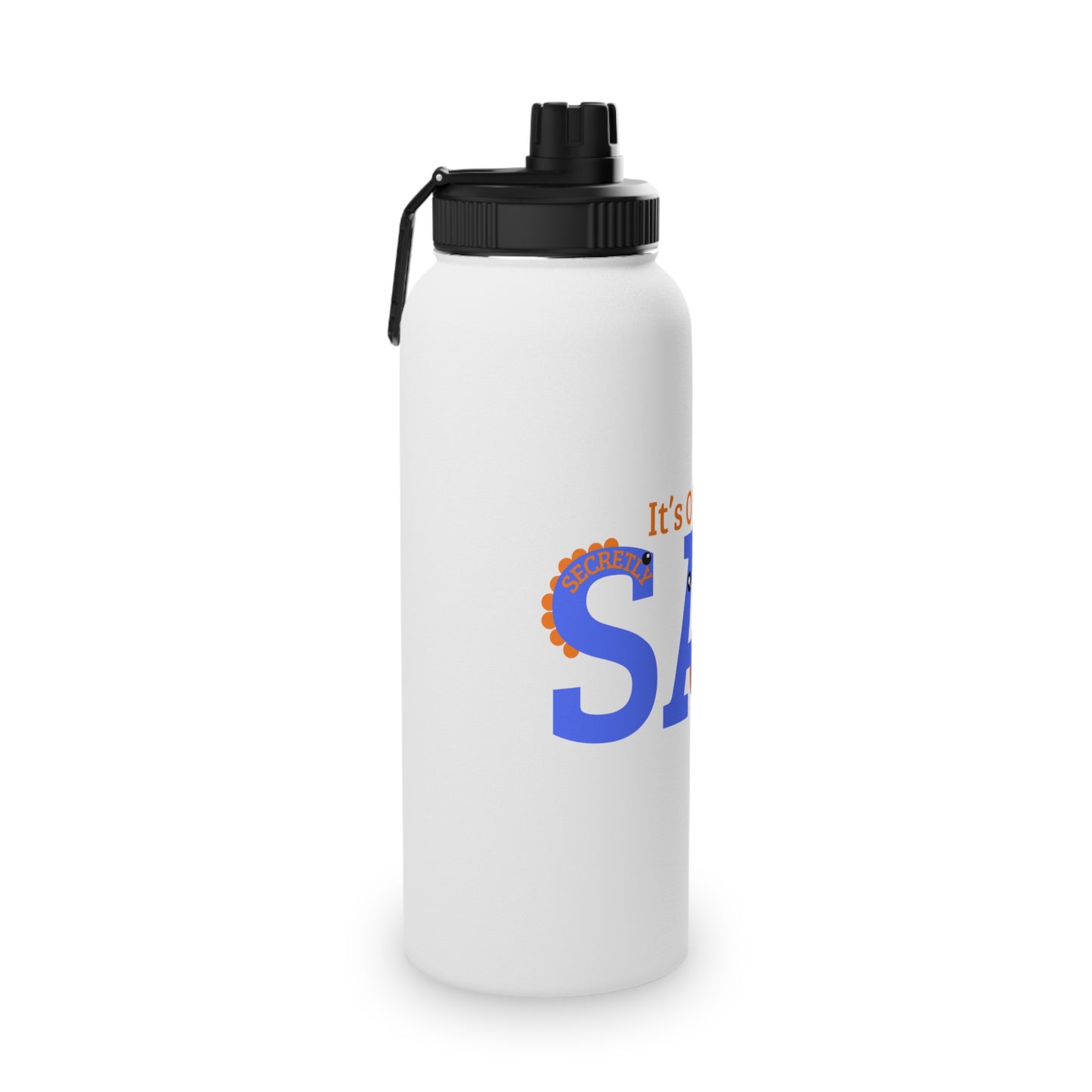 Motivational Stainless Steel Water Bottle - It's OK To Be SAD