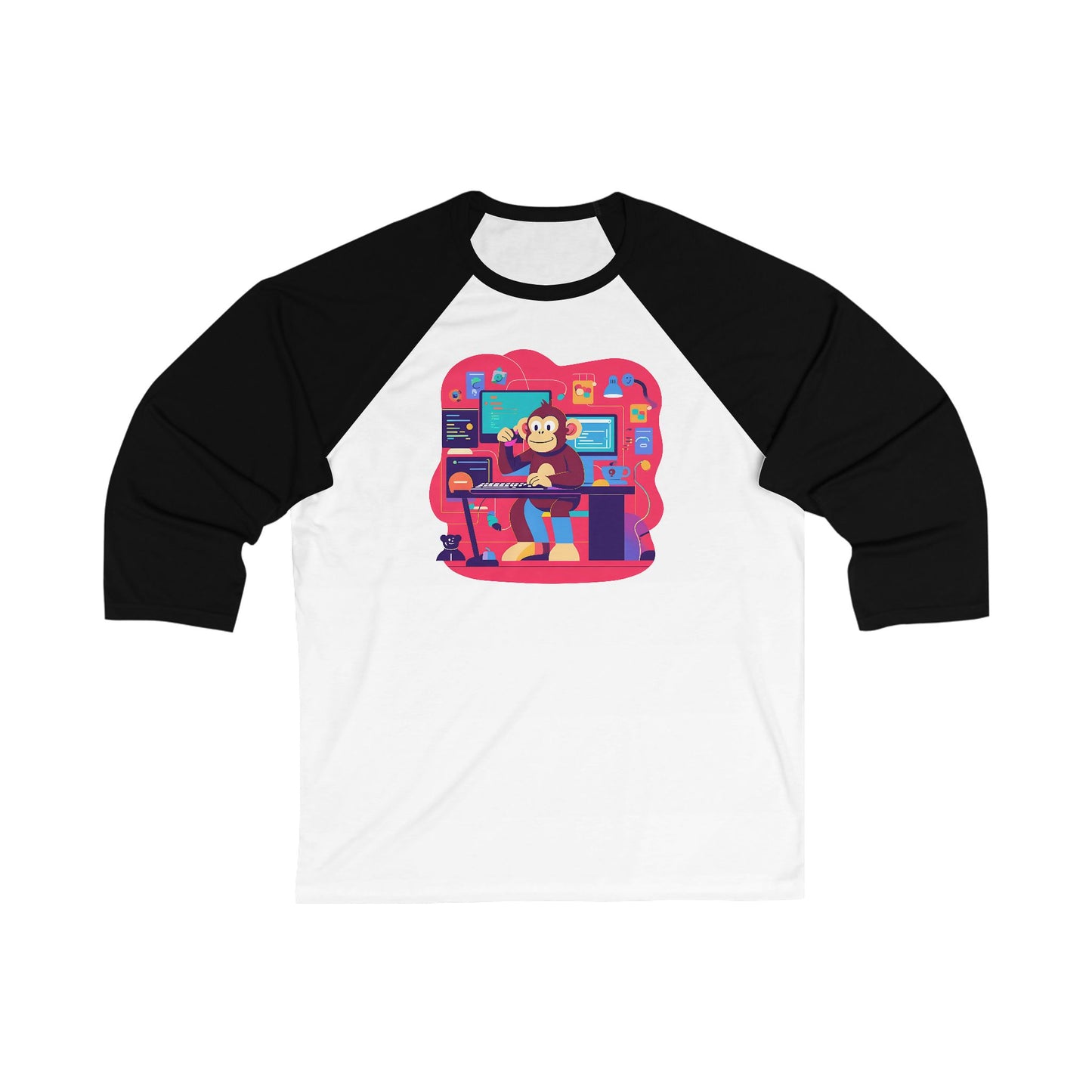 Unisex 3\4 Sleeve Baseball Tee
