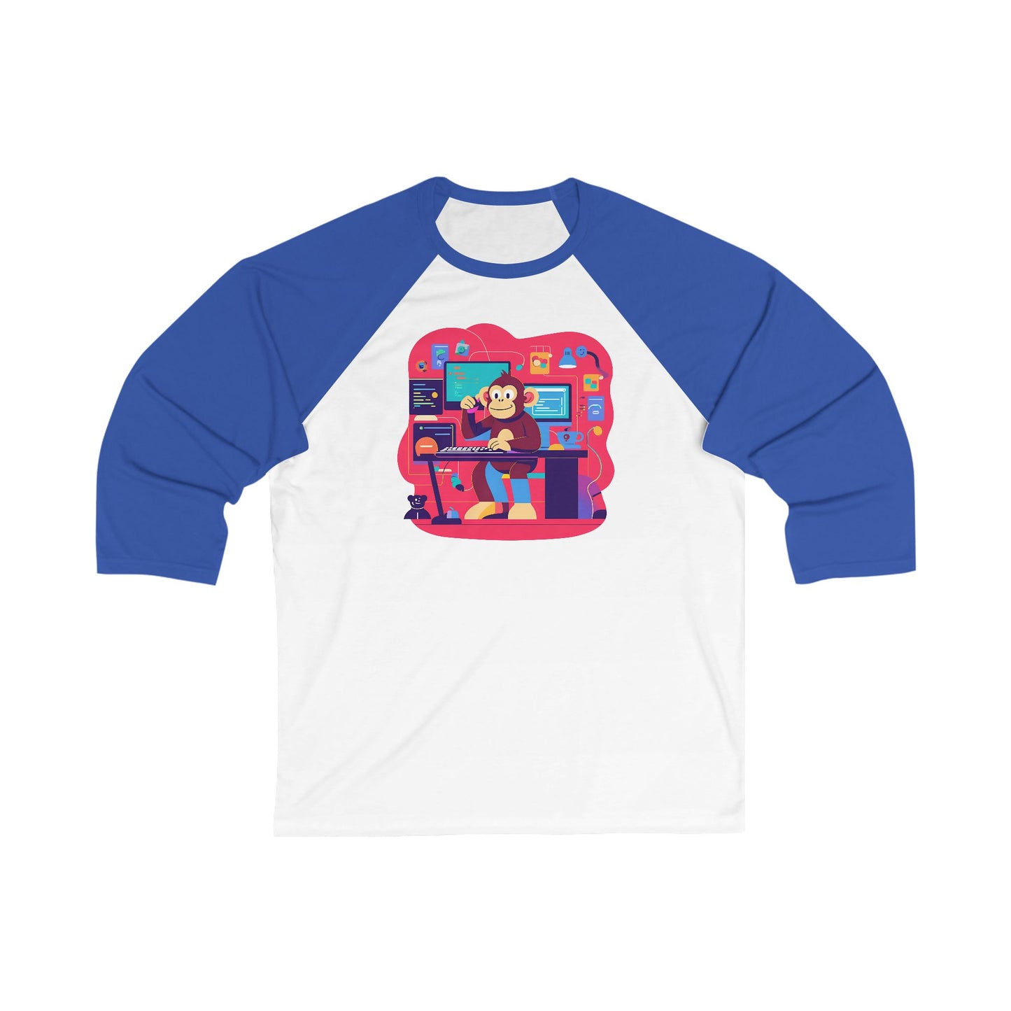 Unisex 3\4 Sleeve Baseball Tee