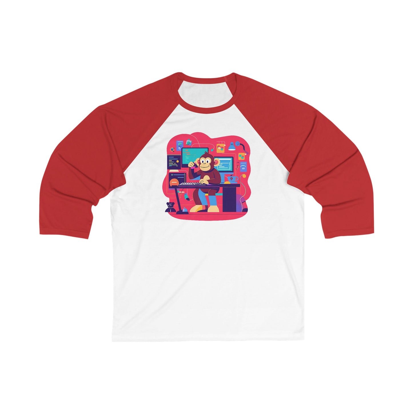 Unisex 3\4 Sleeve Baseball Tee