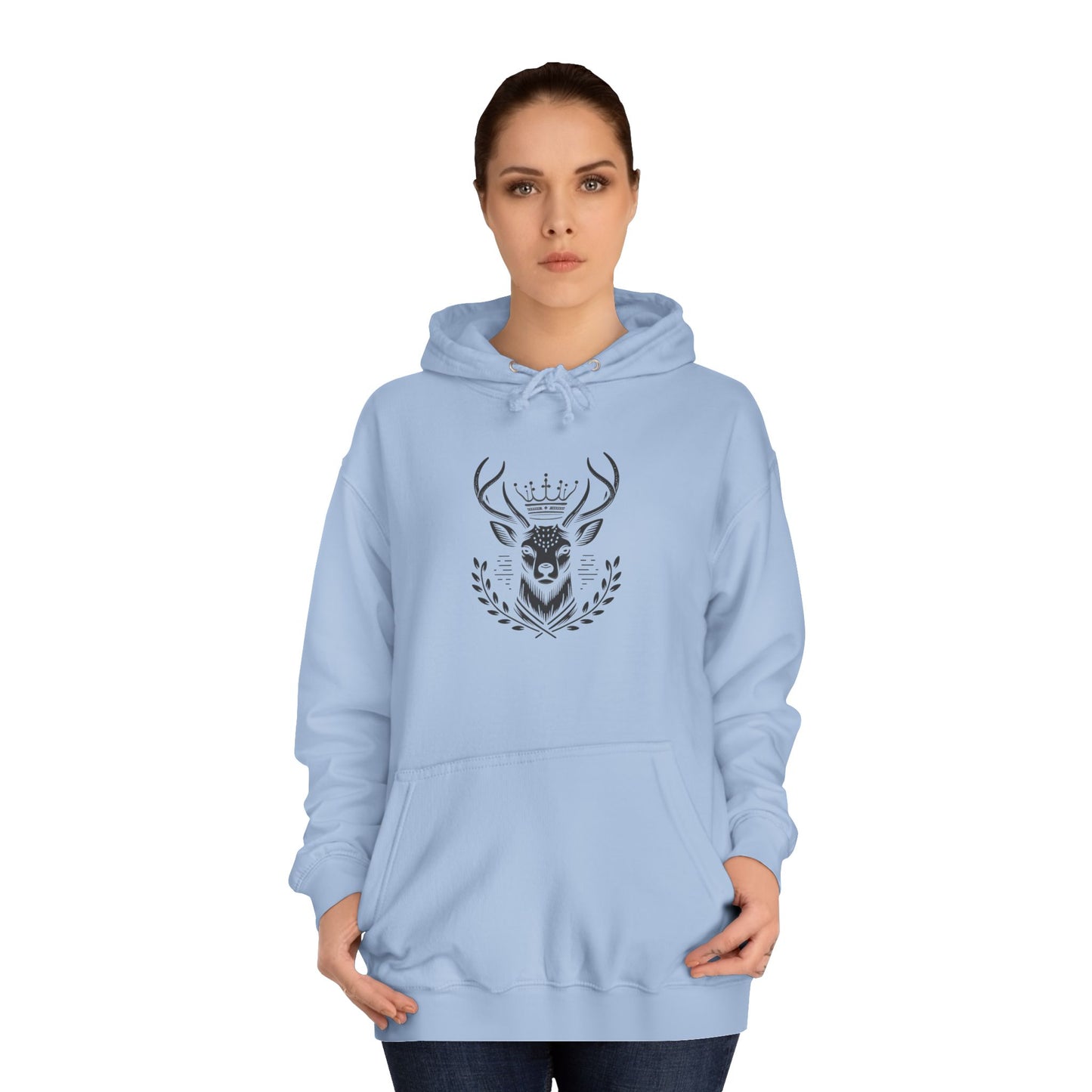 Stylish Unisex College Hoodie with Unique Design, Perfect for Casual Wear, Gifts, College Events, Fall Fashion, and Cozy Lounging - Oh Deer Lord